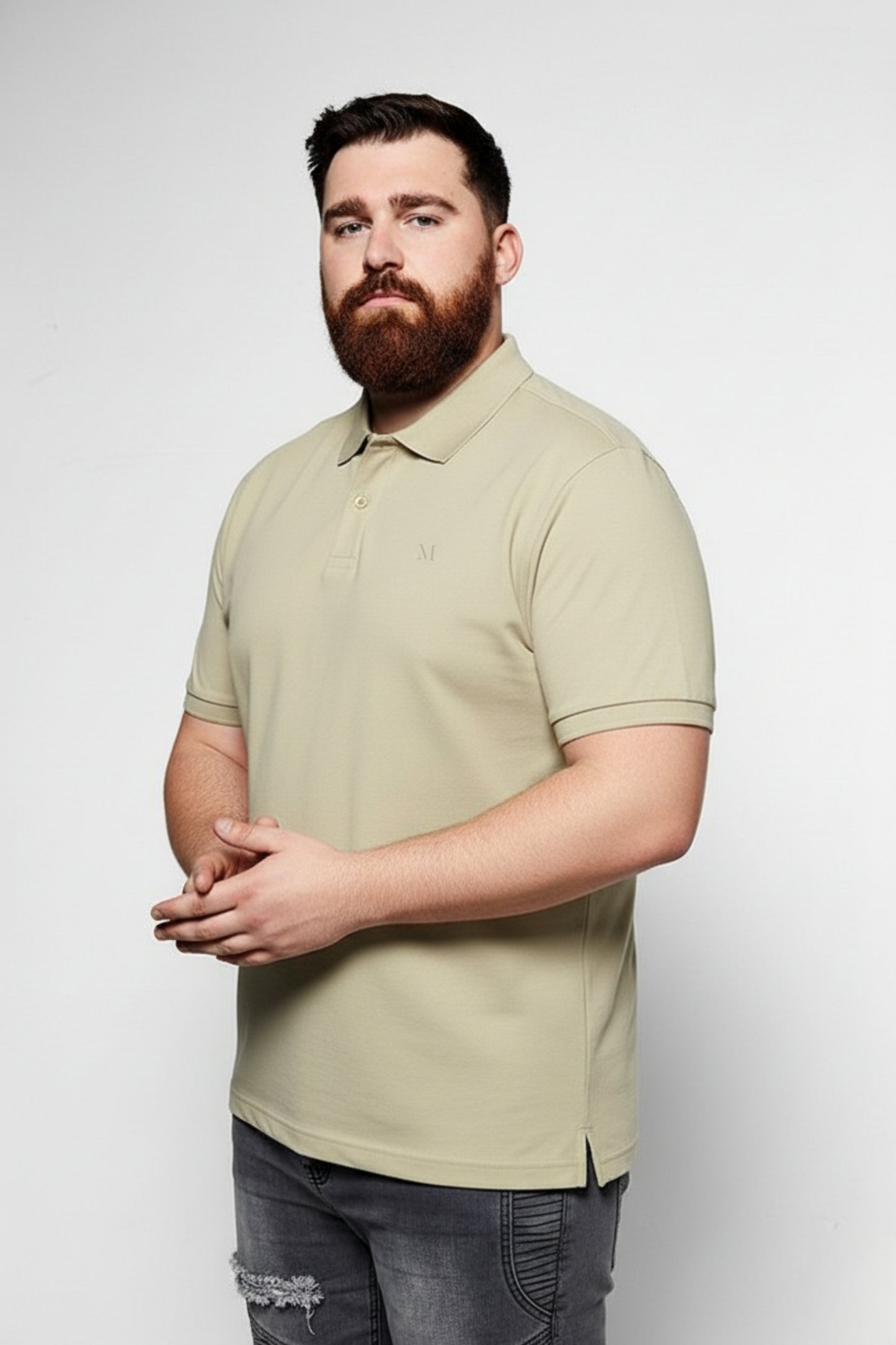 Sage Green - Zyric Polo Plus Size
