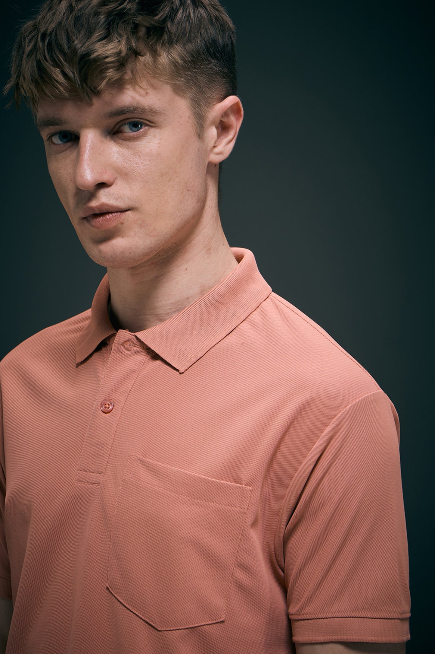 Light Pink Smart Tech Pocket + Polo T-shirts Maxzone Clothing