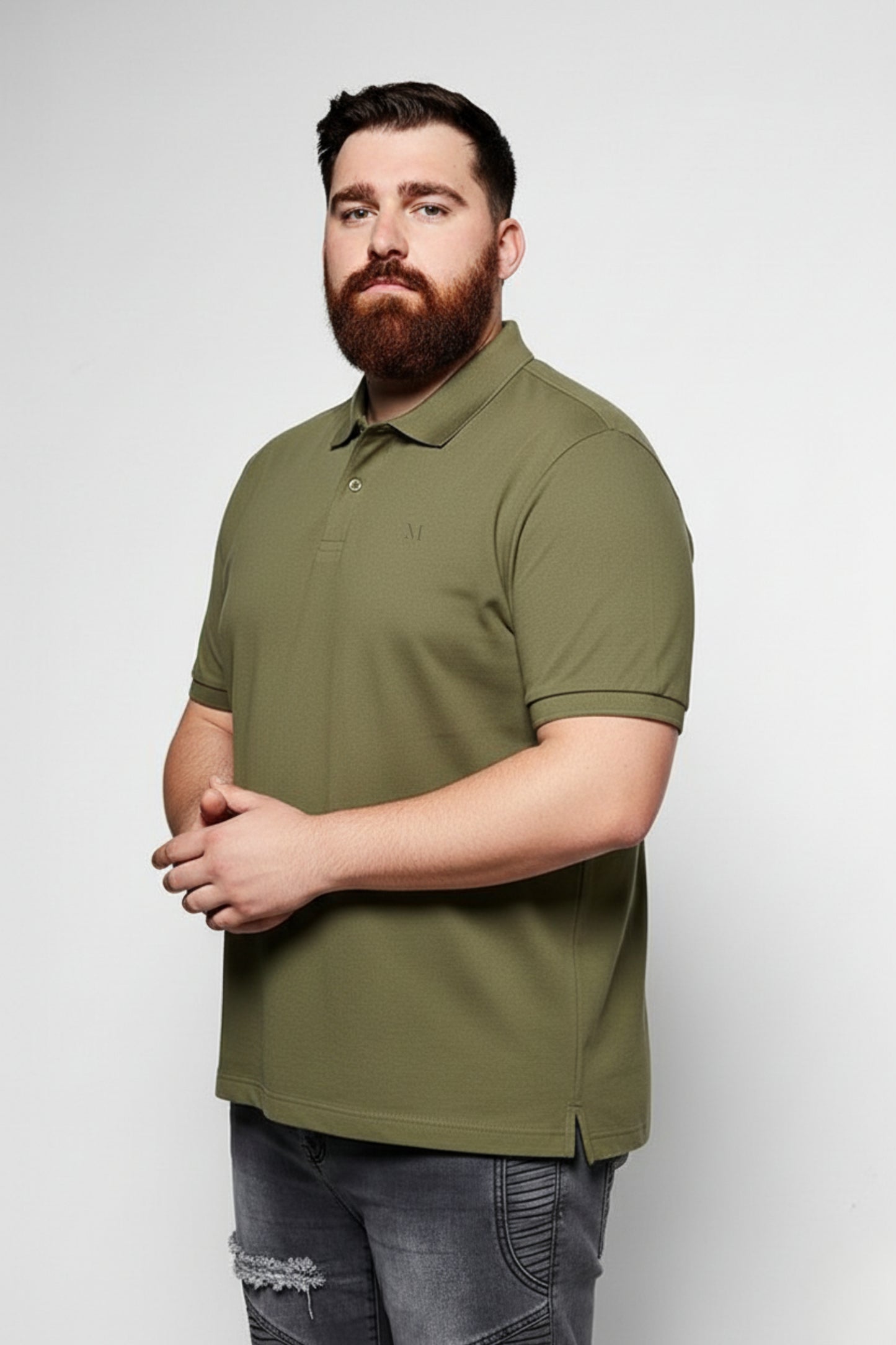 Forest - Zyric Polo Plus Size