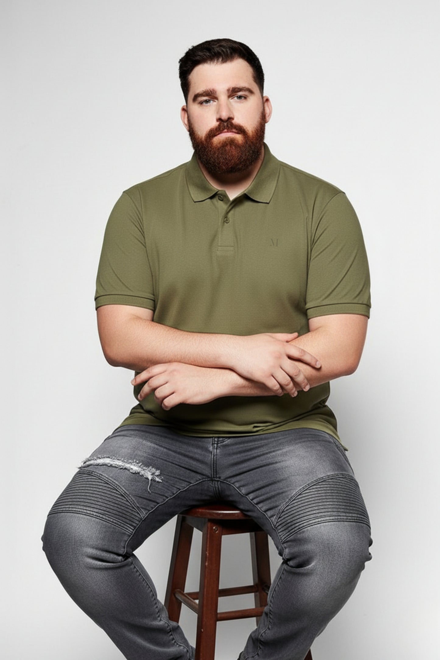 Forest - Zyric Polo Plus Size