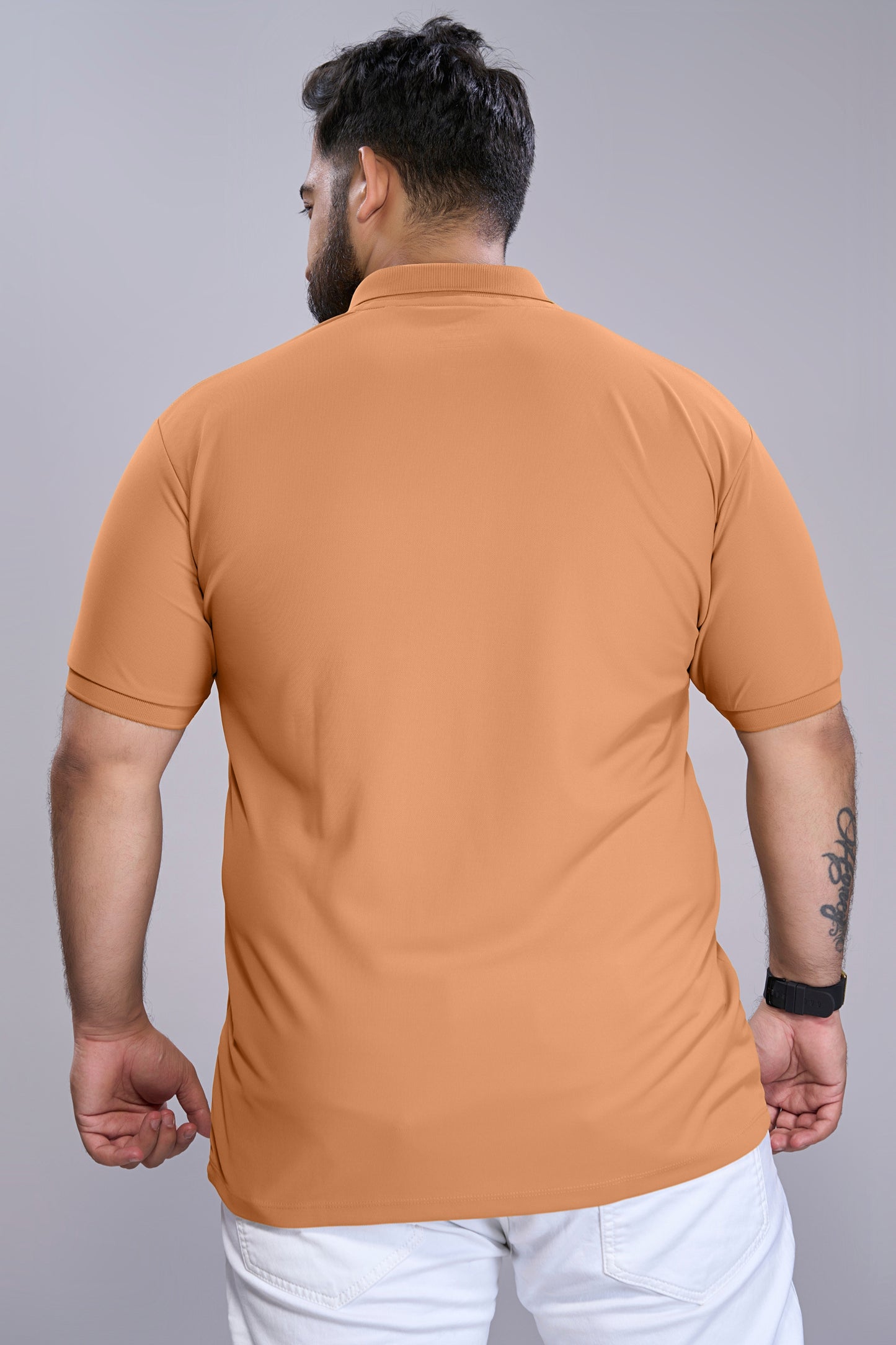 Caramel - Smart Tech Pocket Polo Plus Size