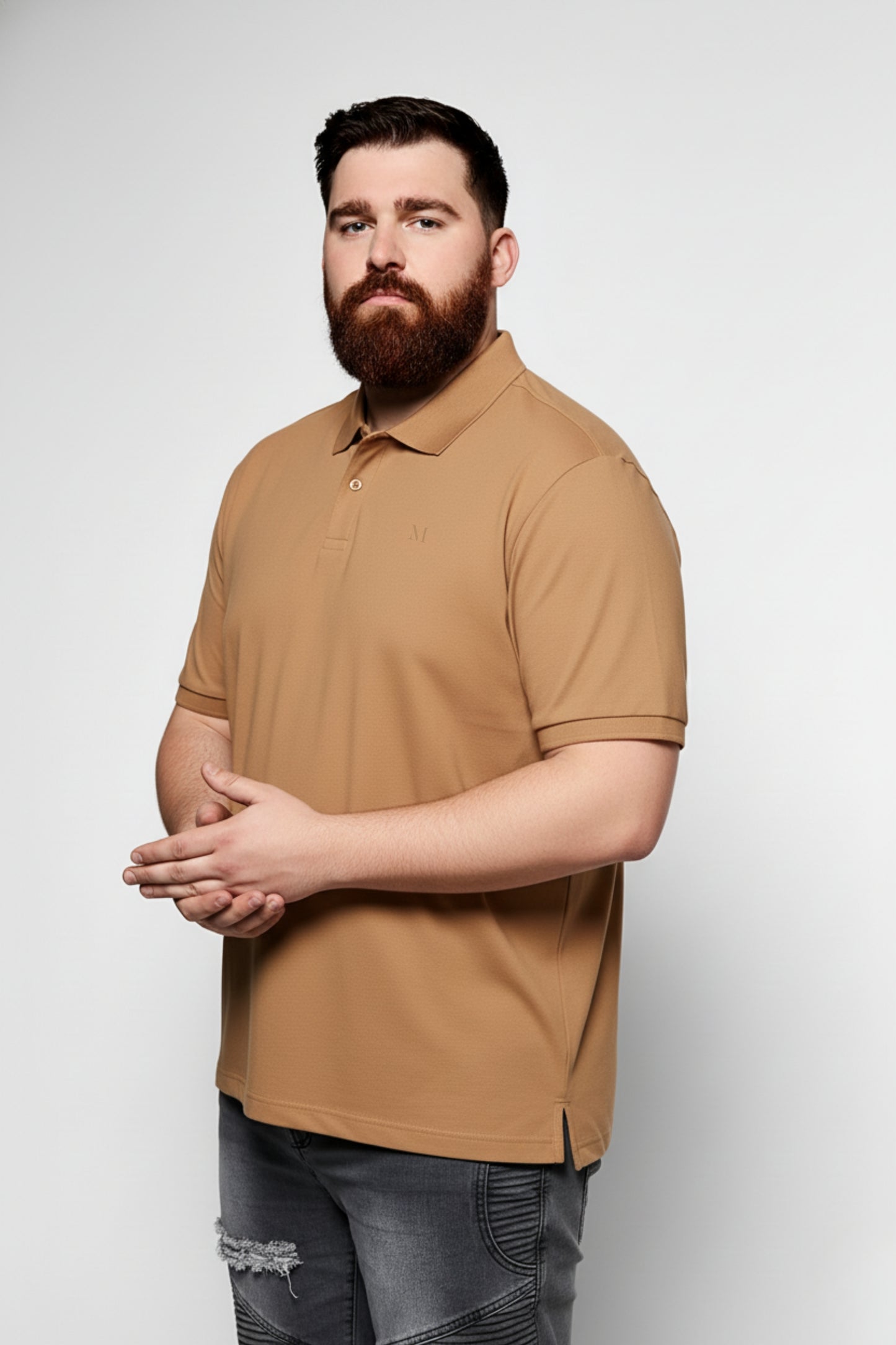 Burnt Orange - Zyric Polo Plus Size