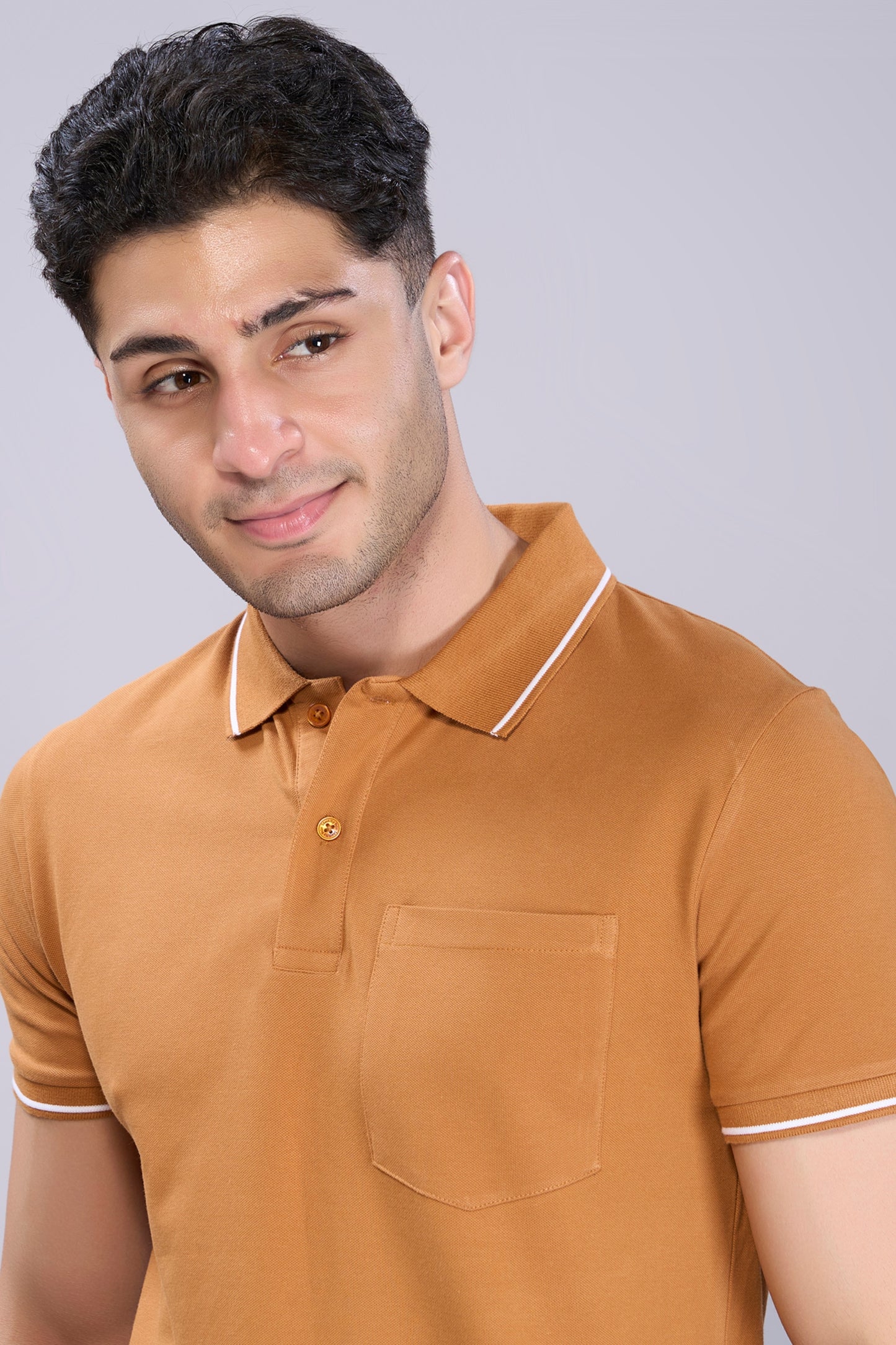 Caramel - Identity Pocket Polo