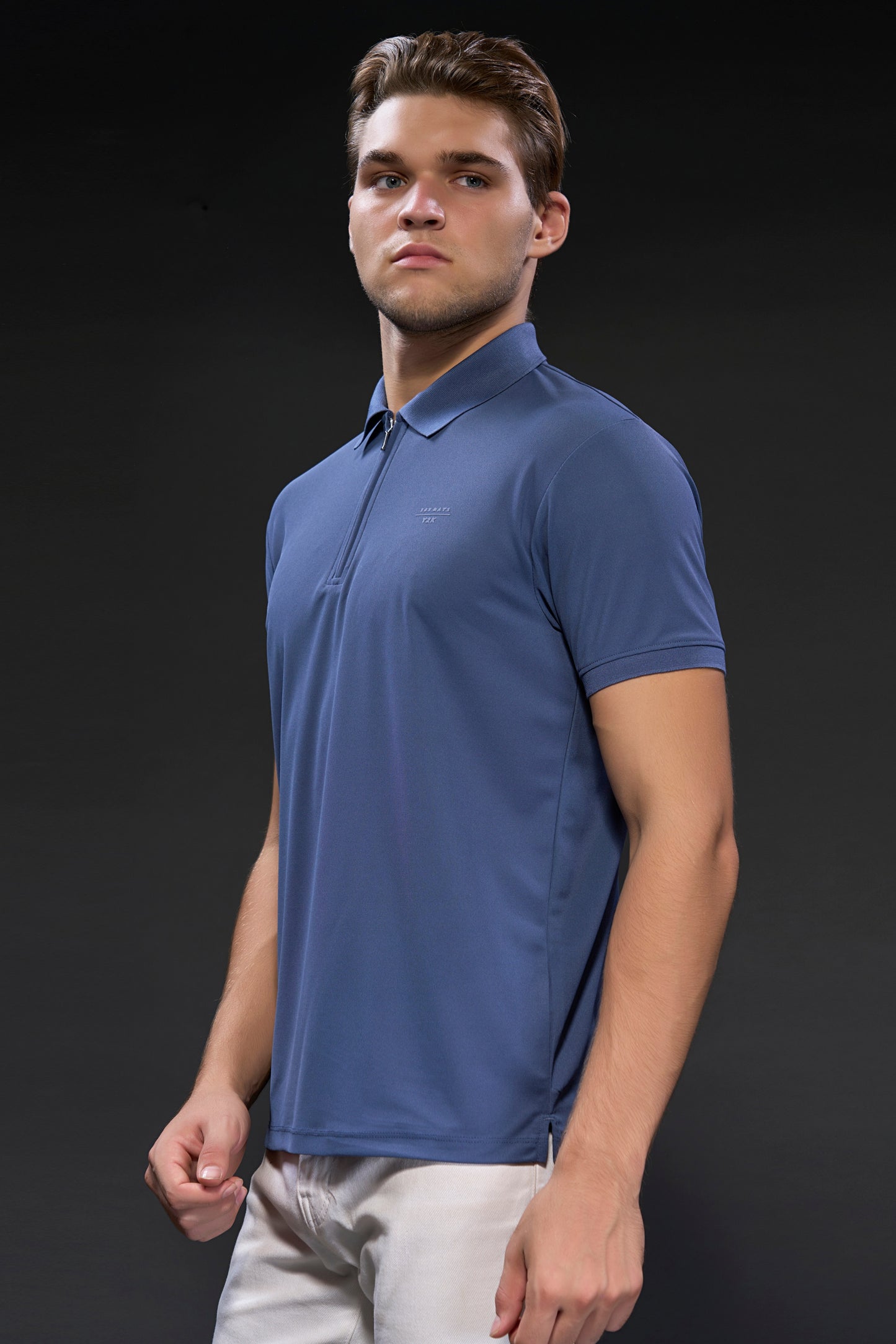 Air Blue 365 Days Y2K Polo T-shirt