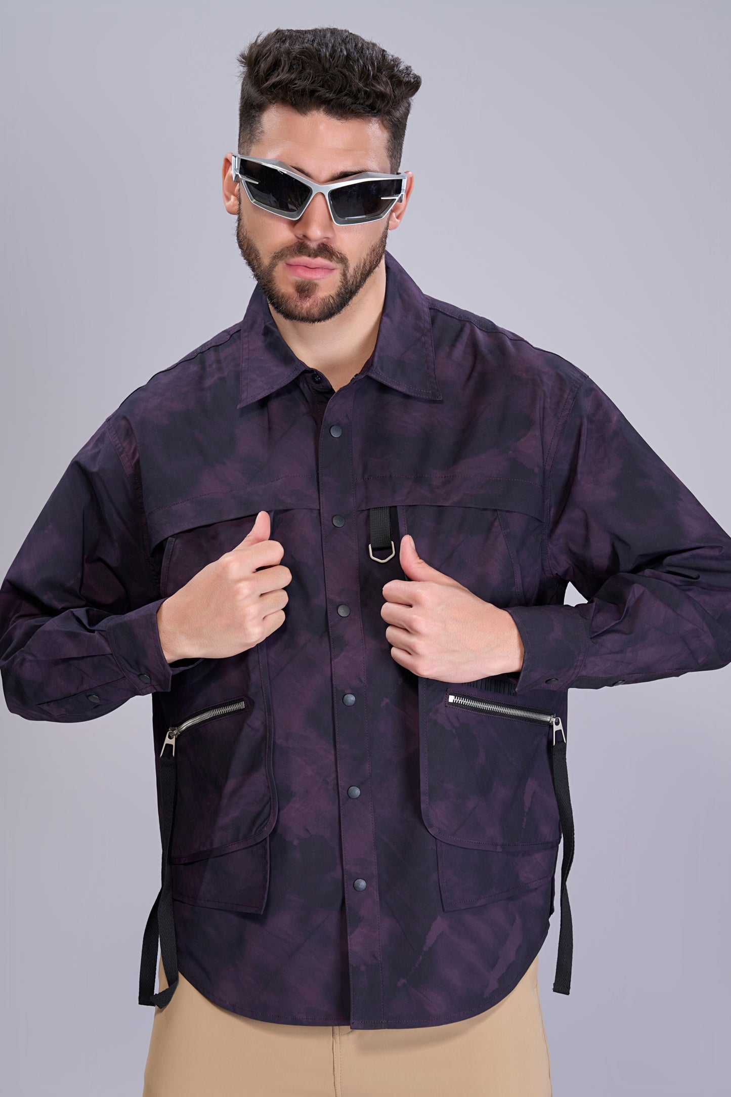 Purple - Korean Full Sleeve Shirt
