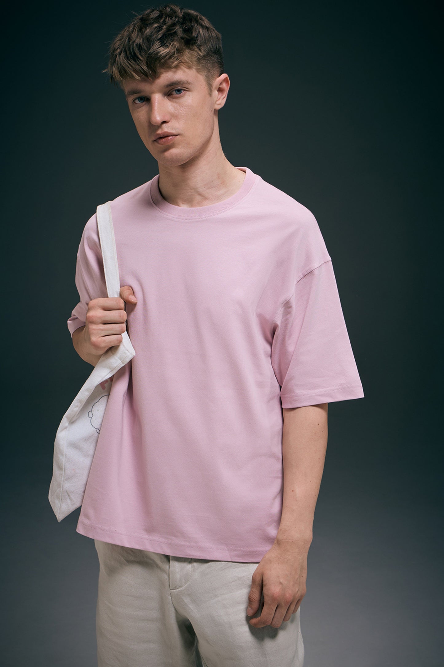Millennial Pink - Oversize drop Shoulder Maxzone Clothing M