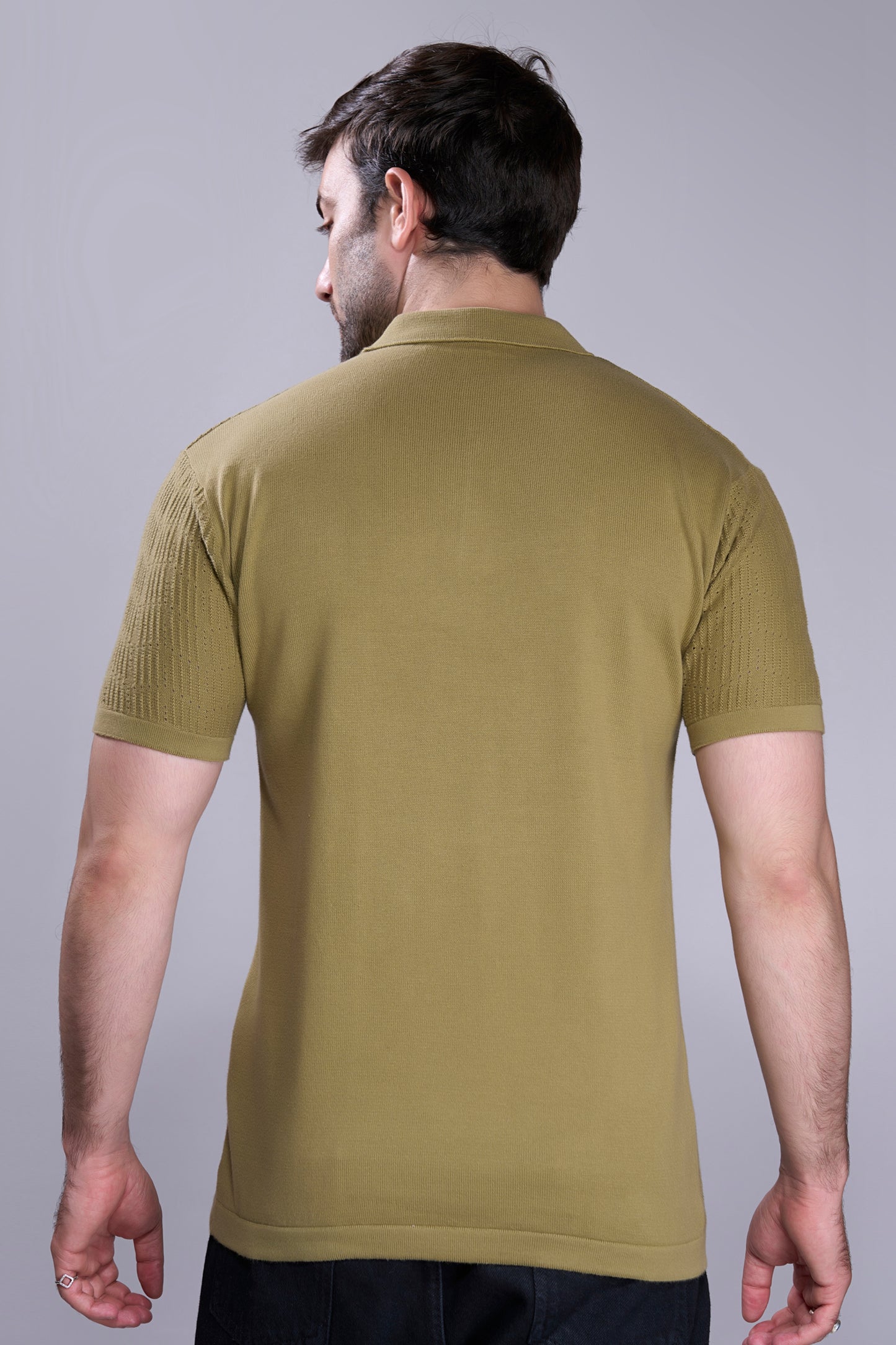 Green - Luxe Knitted Polo