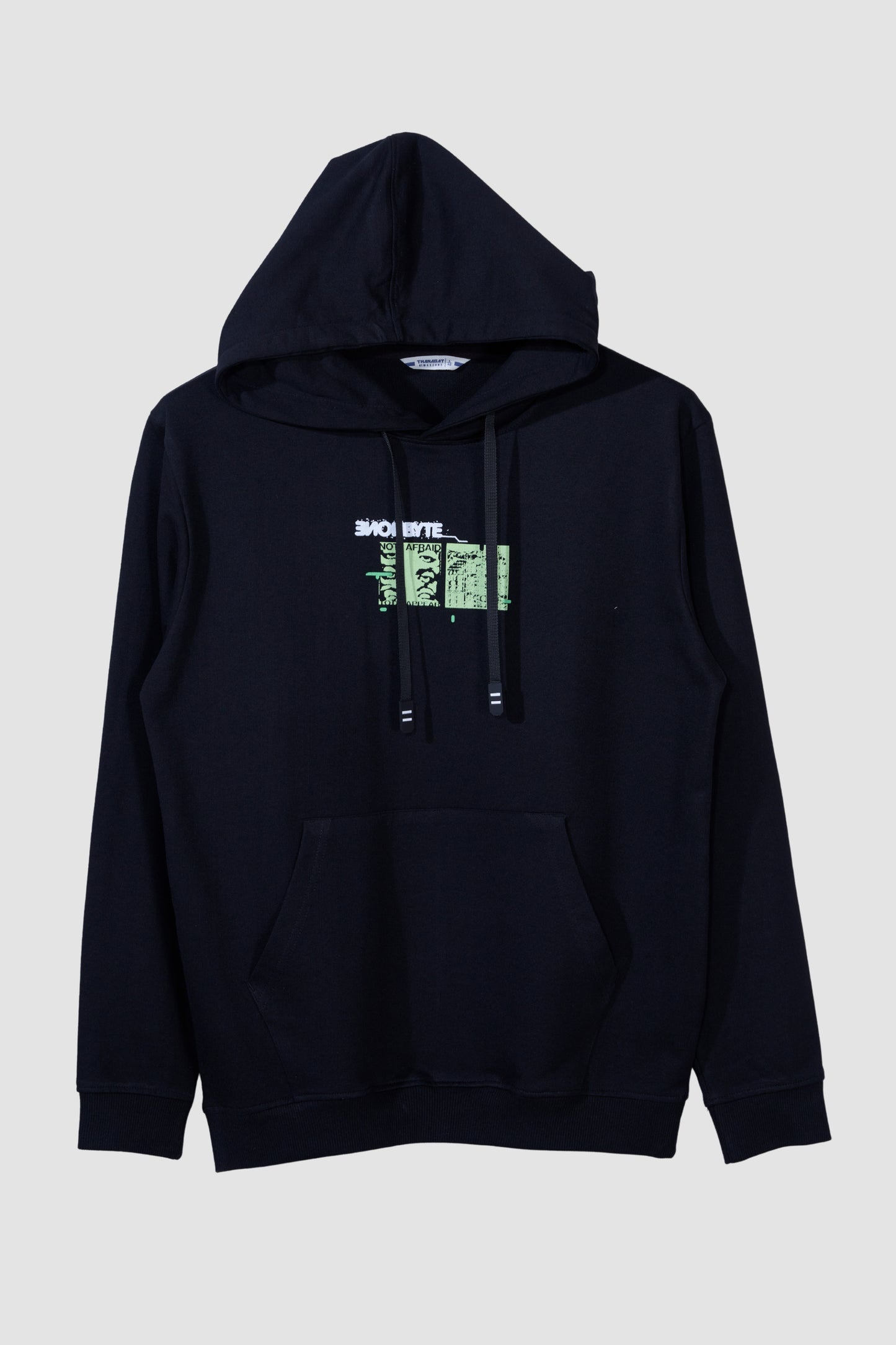 Black Nonebyte - Full Sleeve Hoodie