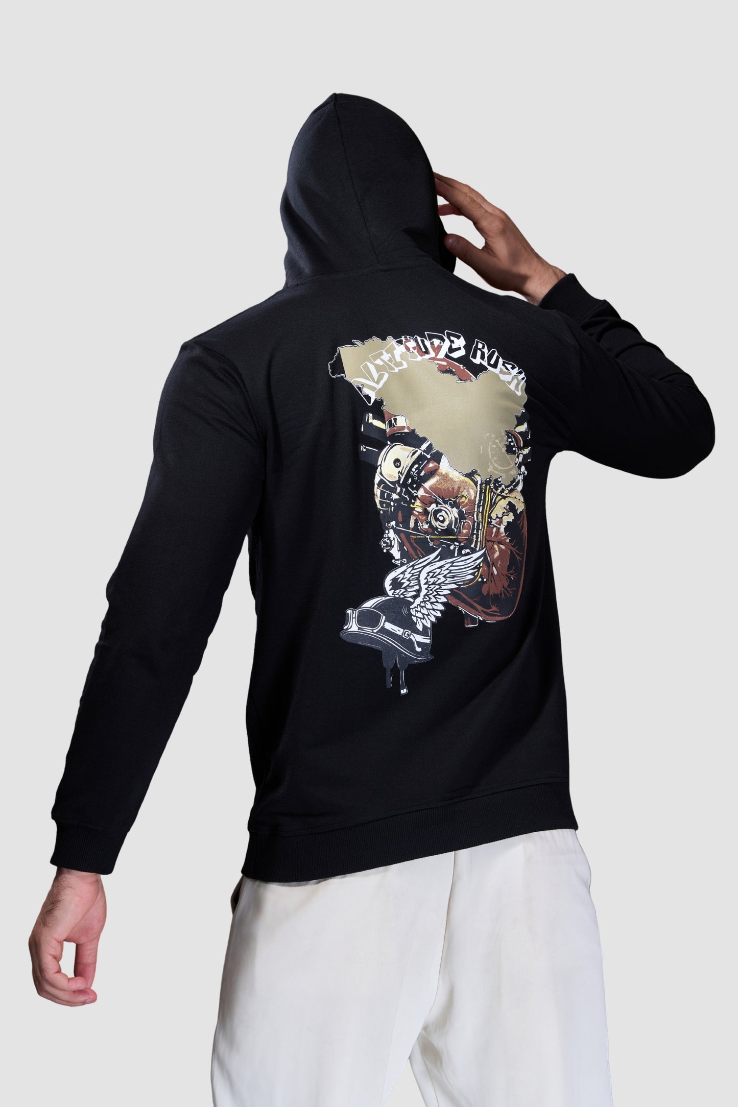 Black Attitude - Full Sleeve Hoodie