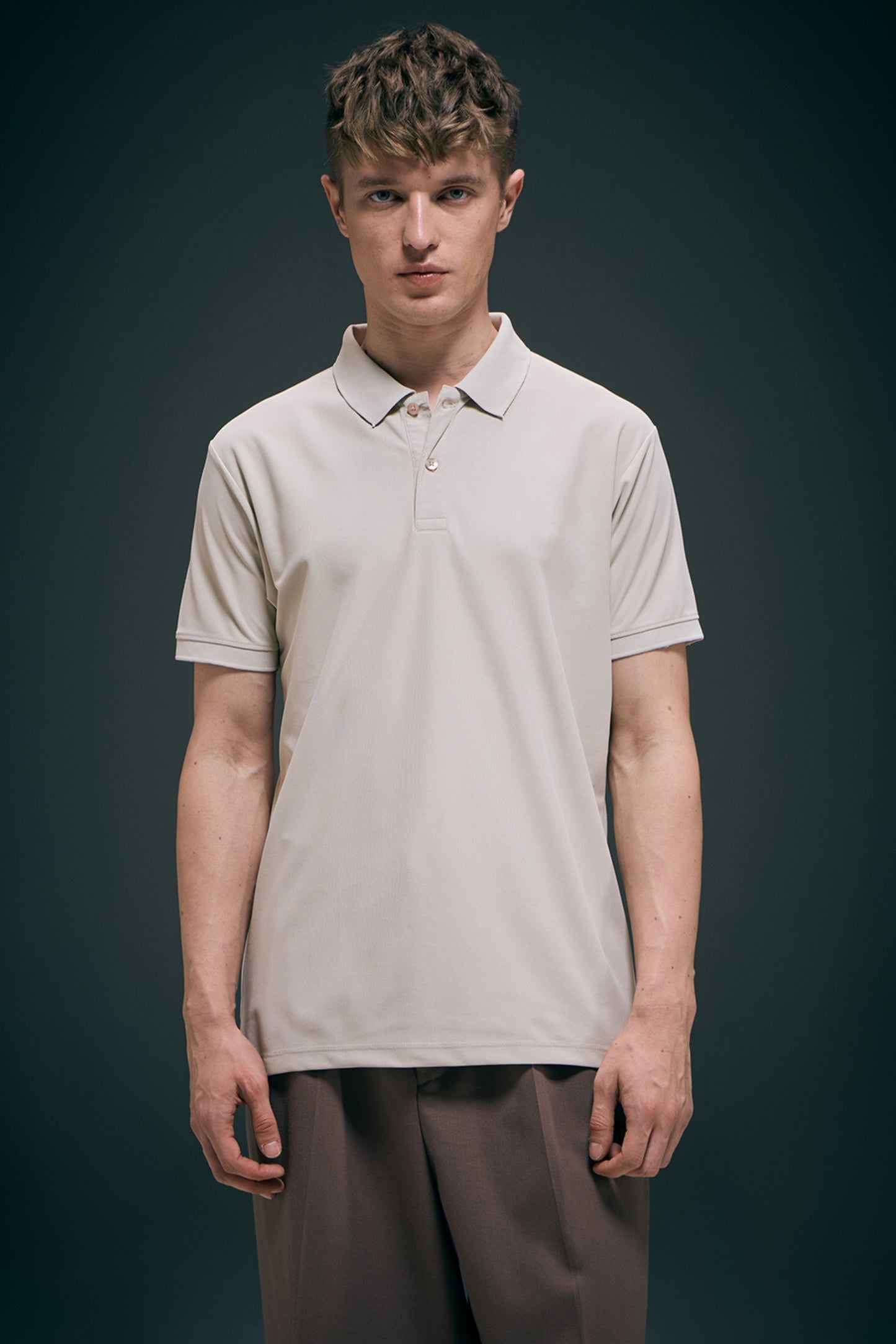 Smart tech polo - Soft Beige