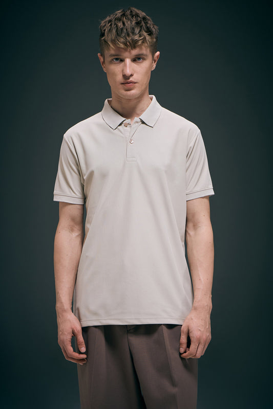 Smart tech polo - Soft Beige