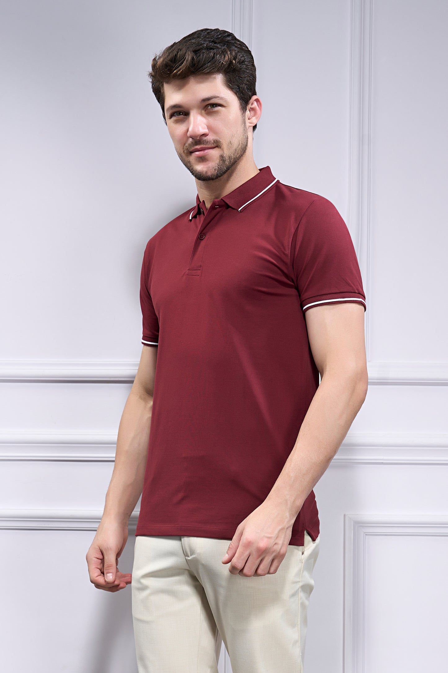 Identity Polo 2.0 - Maroon Maxzone Clothing