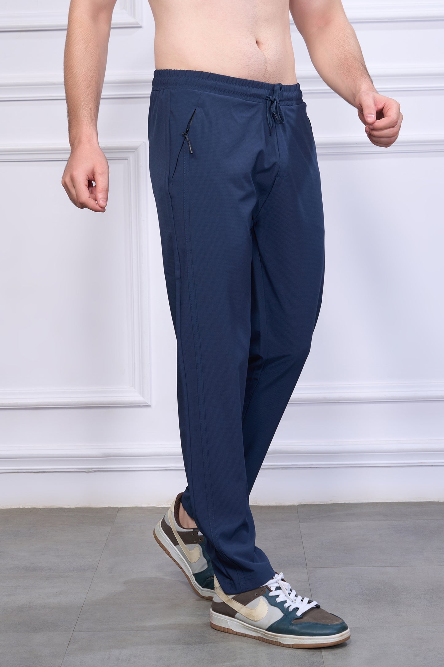 Drawstring Teal Navy 365 Track Pant