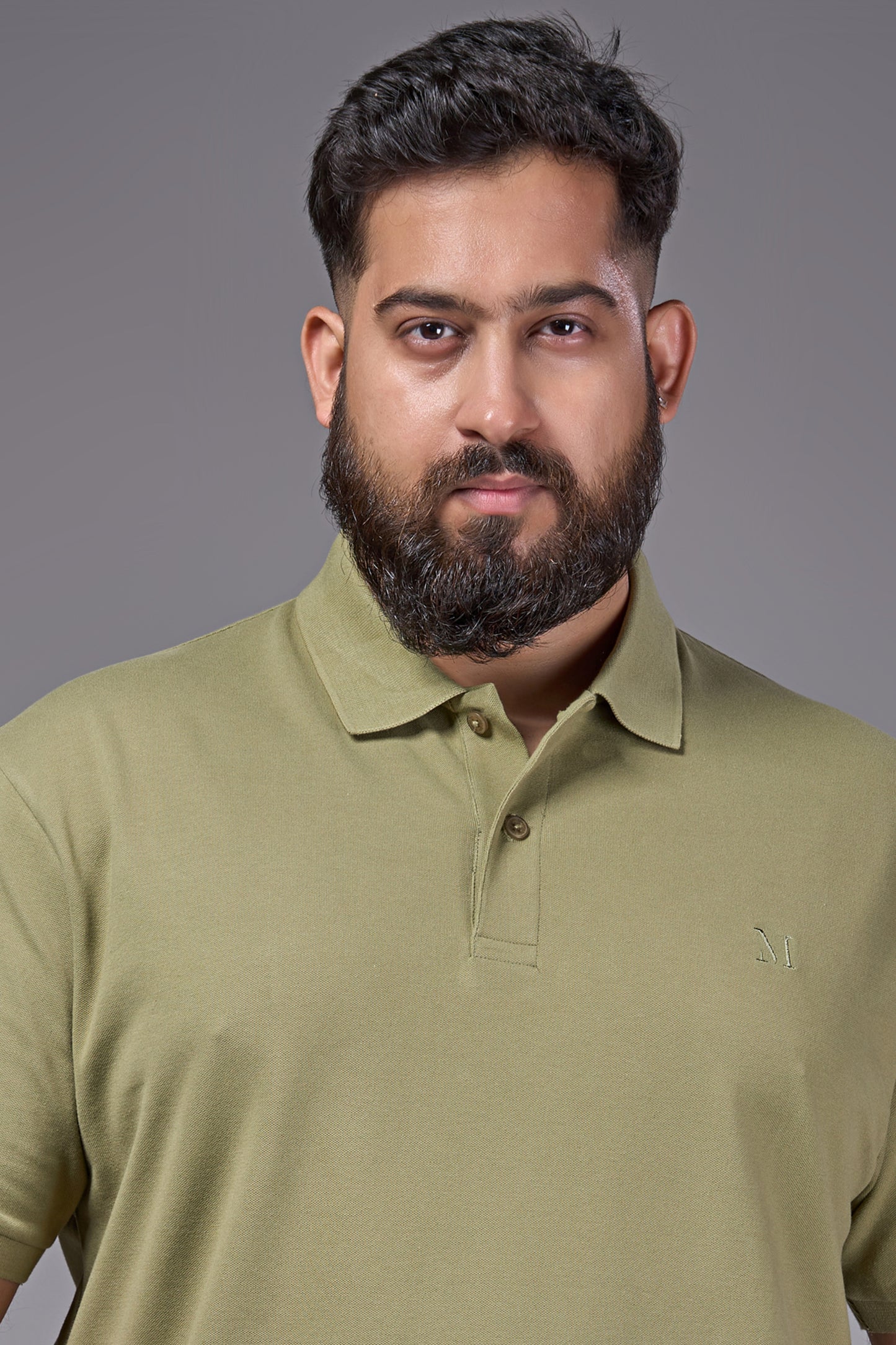 Forest - Cotton Pique Polo Plus Size