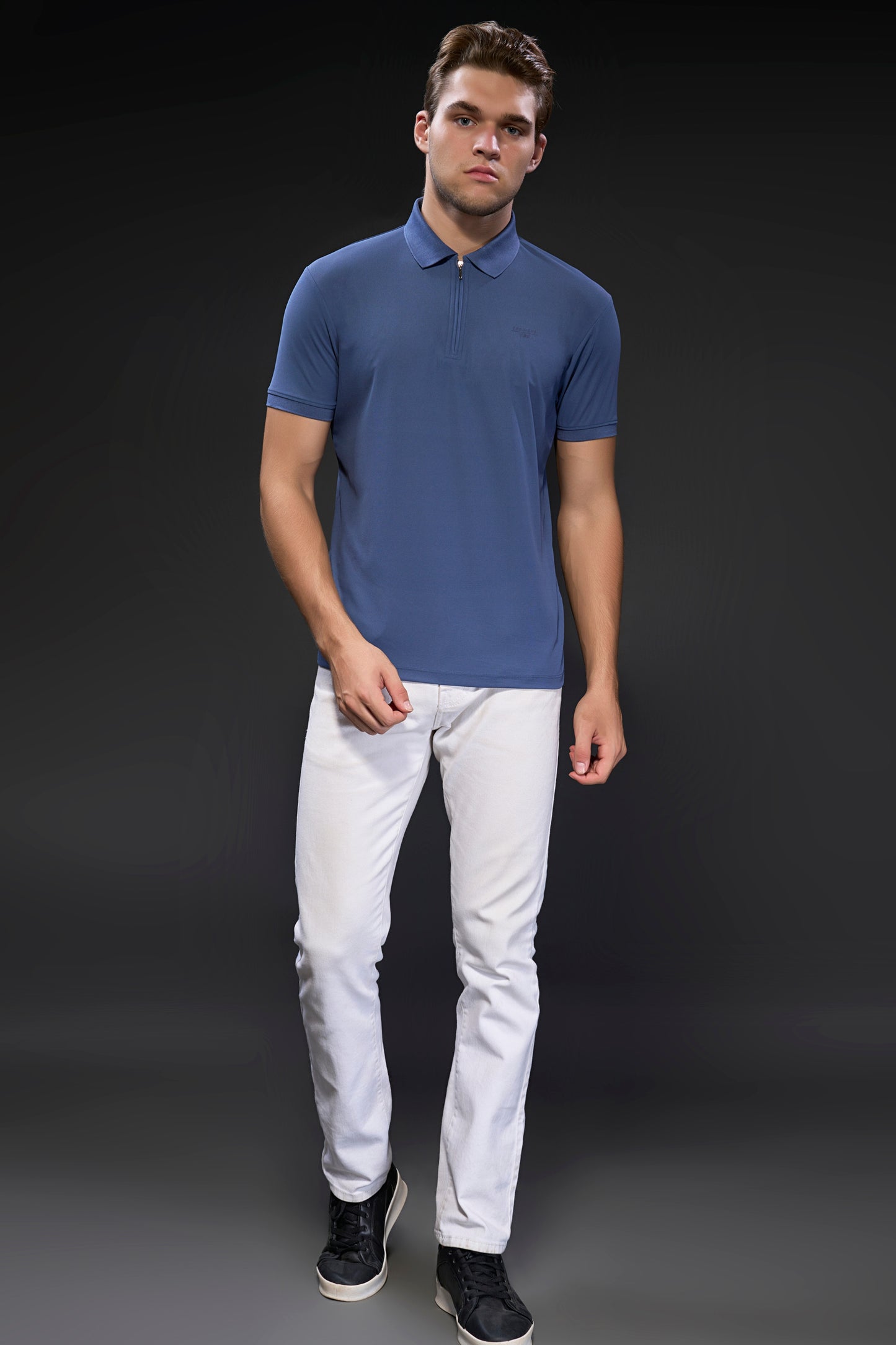 Air Blue 365 Days Y2K Polo T-shirt