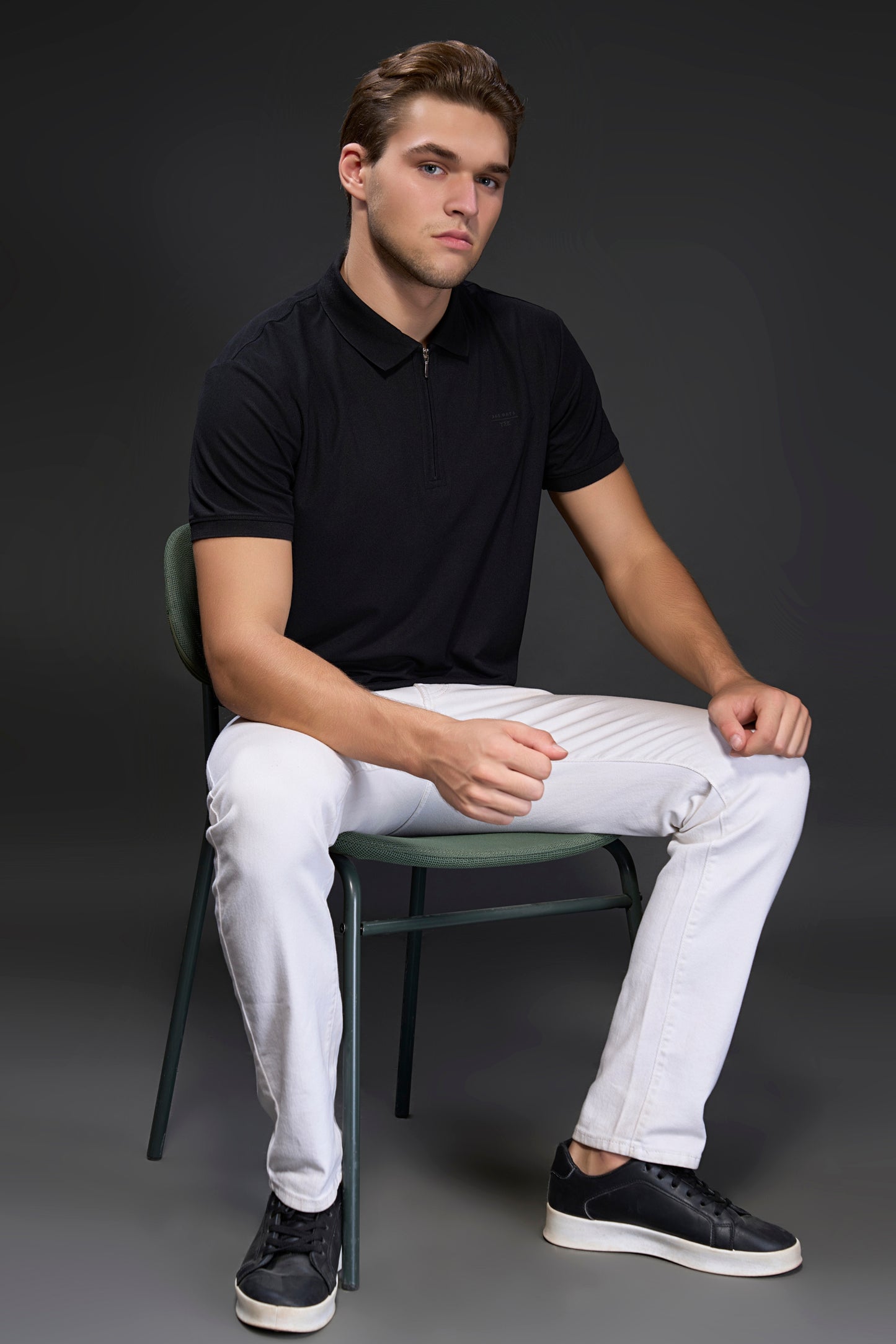 Black 365 Days Y2K Polo T-shirt