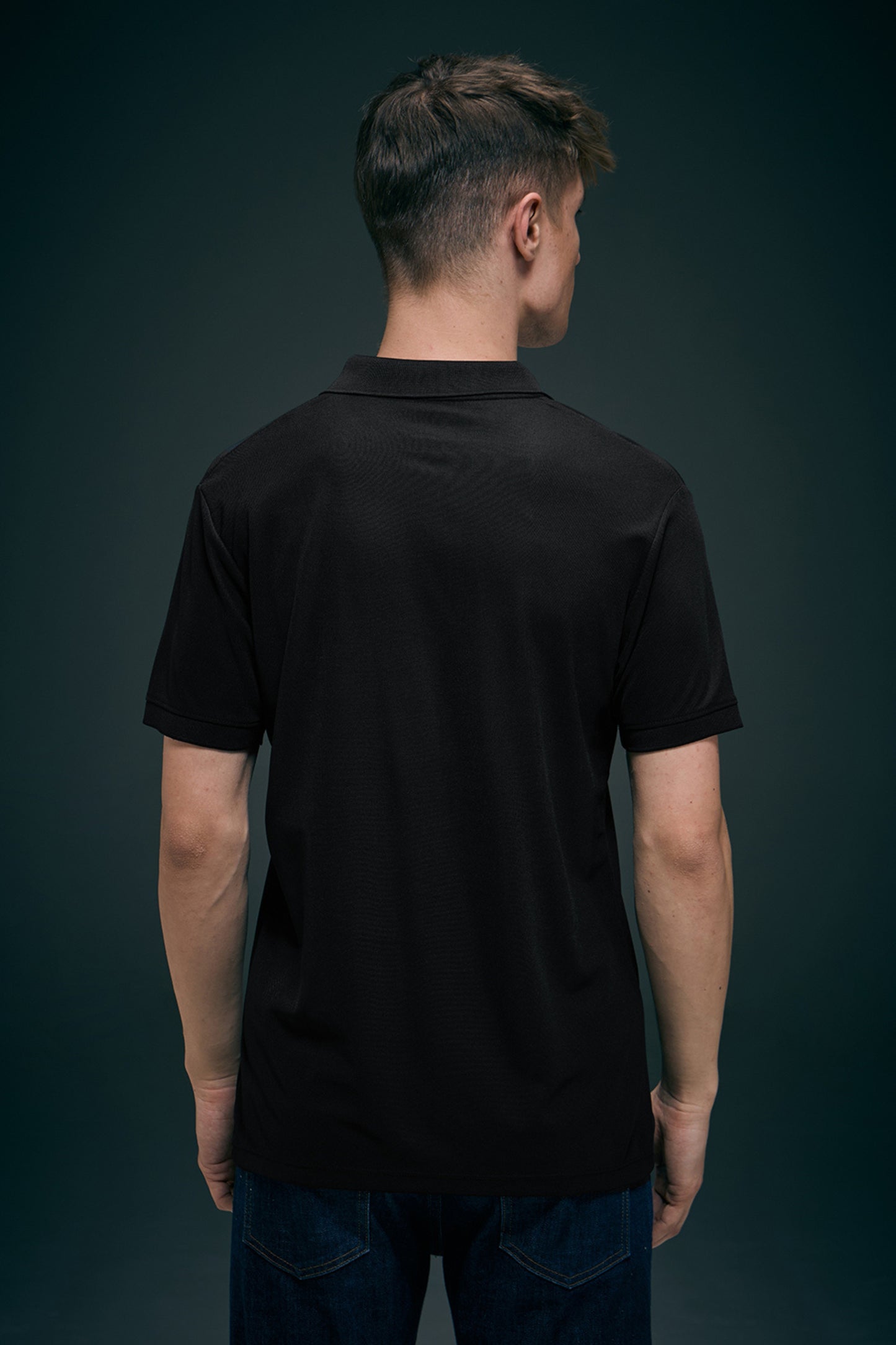 Black Smart Tech Pocket + Polo T-shirts Maxzone Clothing