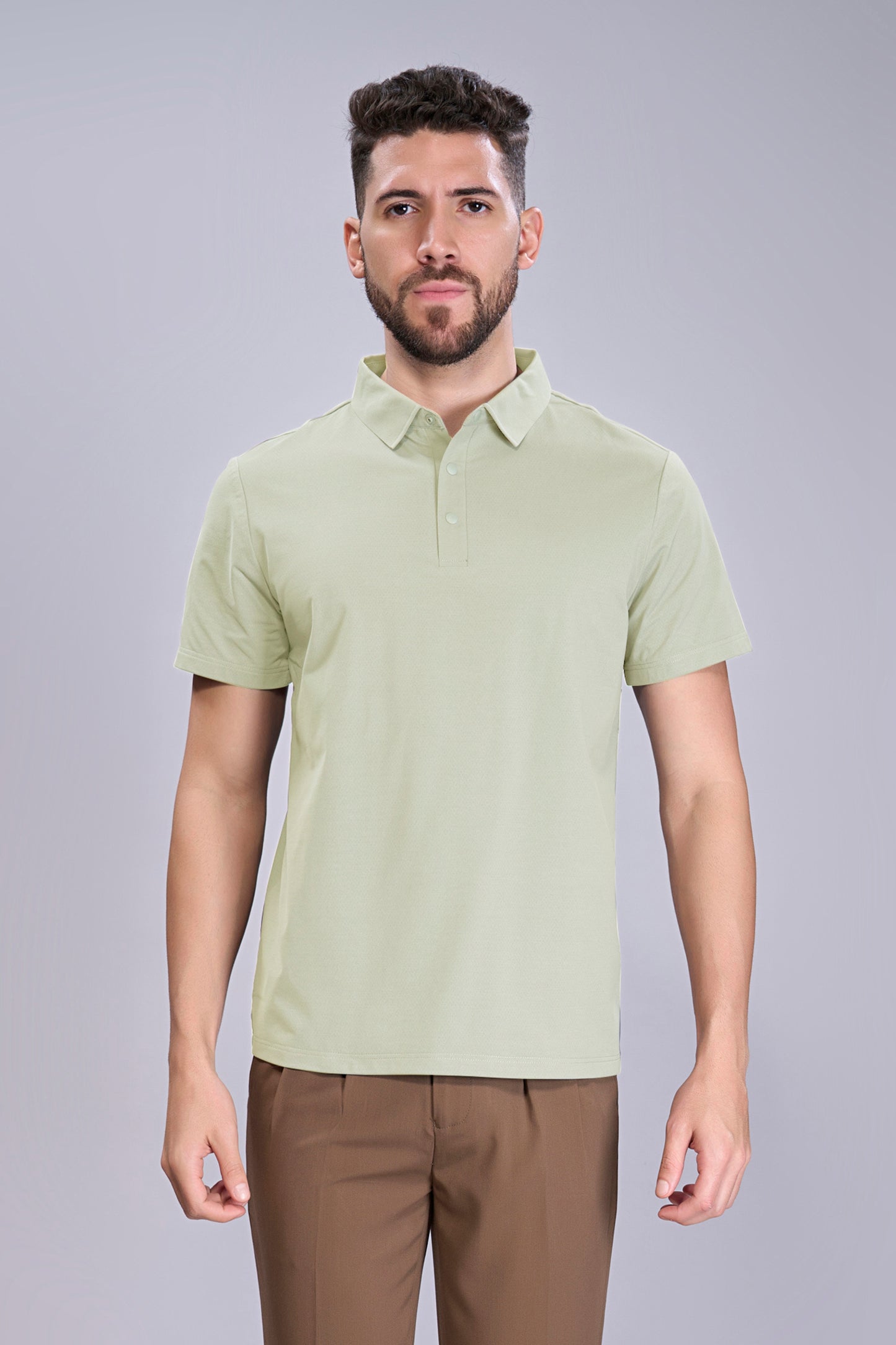 Light Green - Stitchless Polo T-shirt