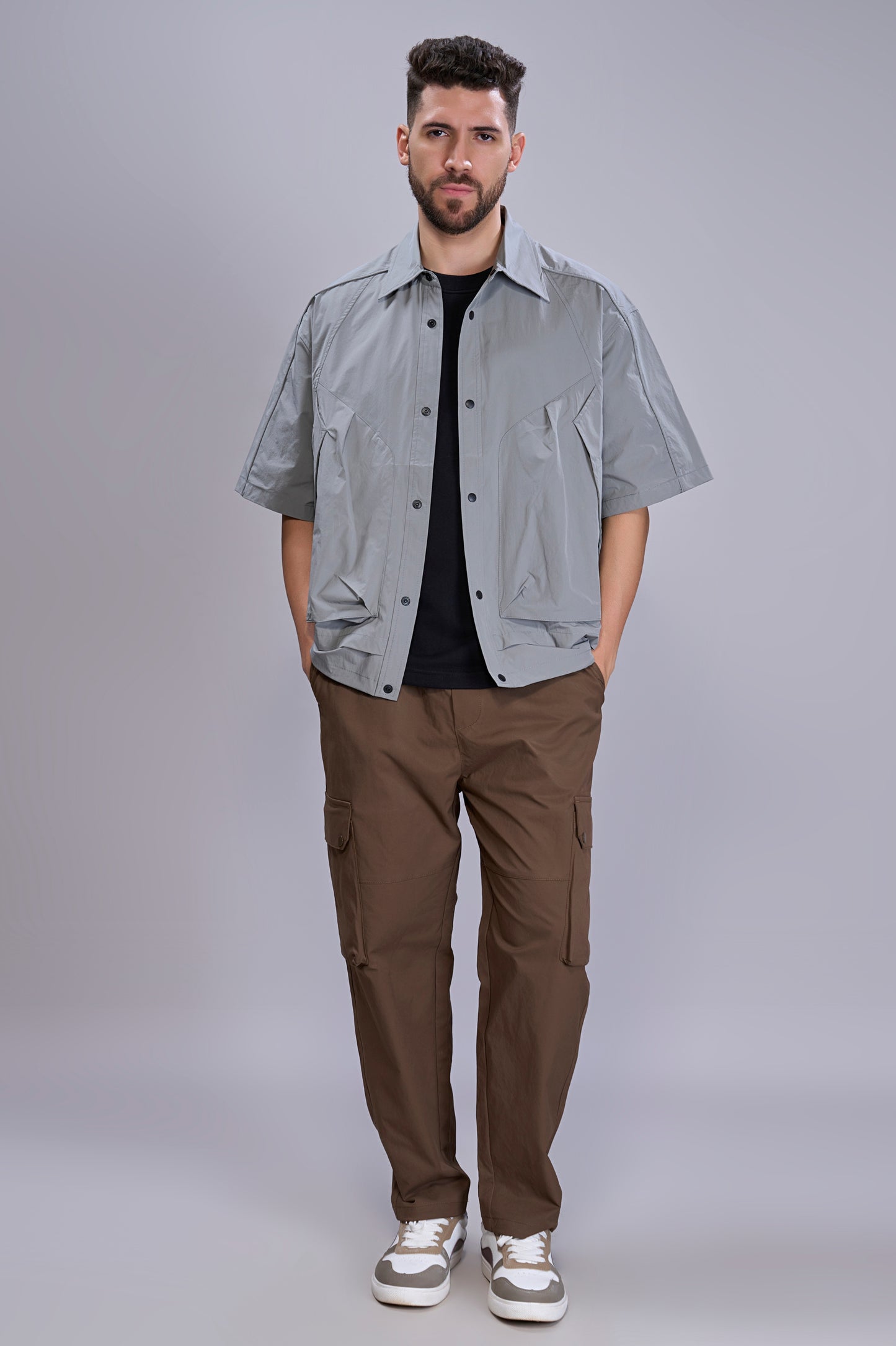 Grey - Korean Shirt