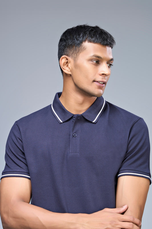 Identity Polo 2.0 - Teal Navy Maxzone Clothing M