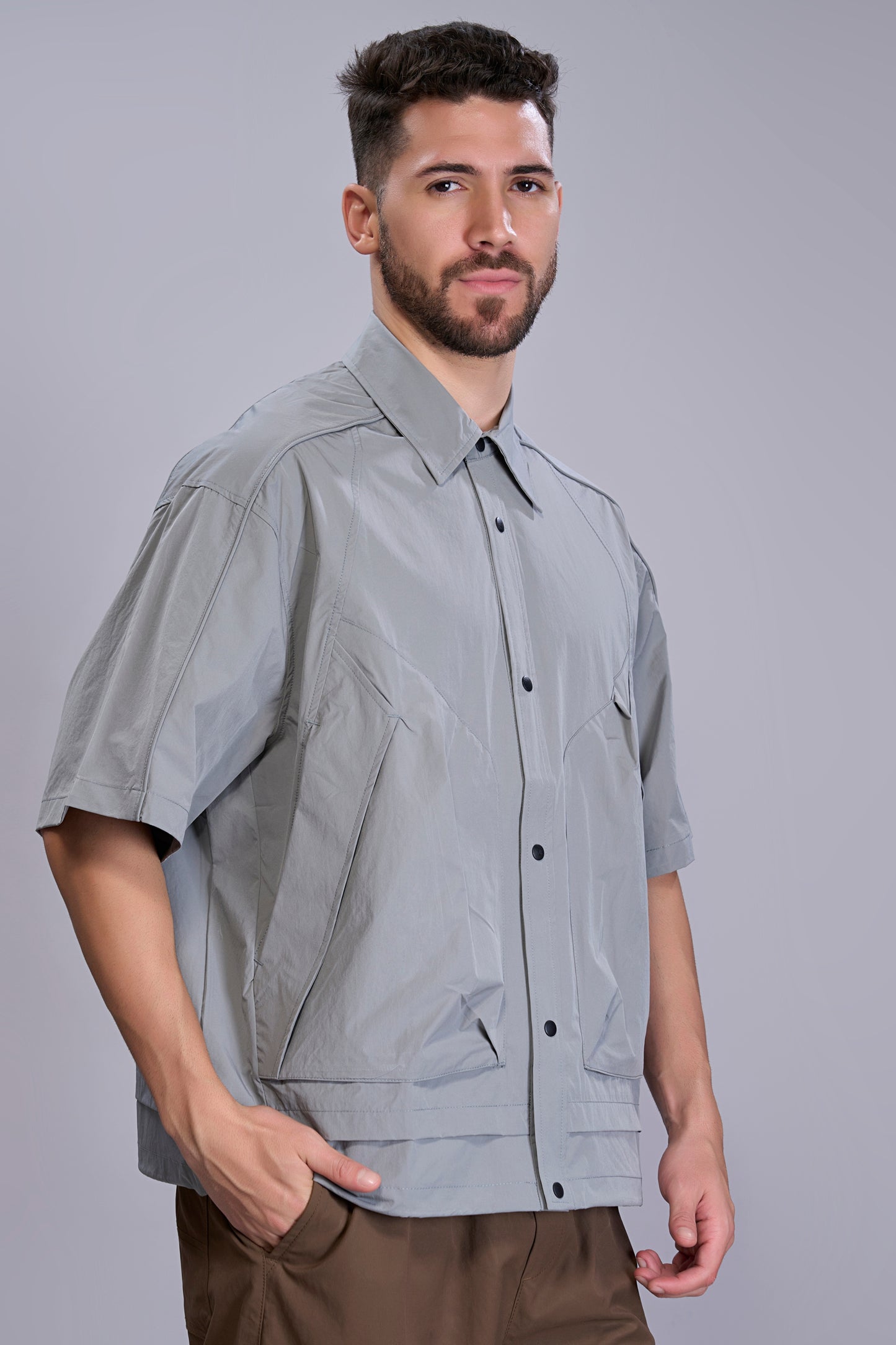 Grey - Korean Shirt