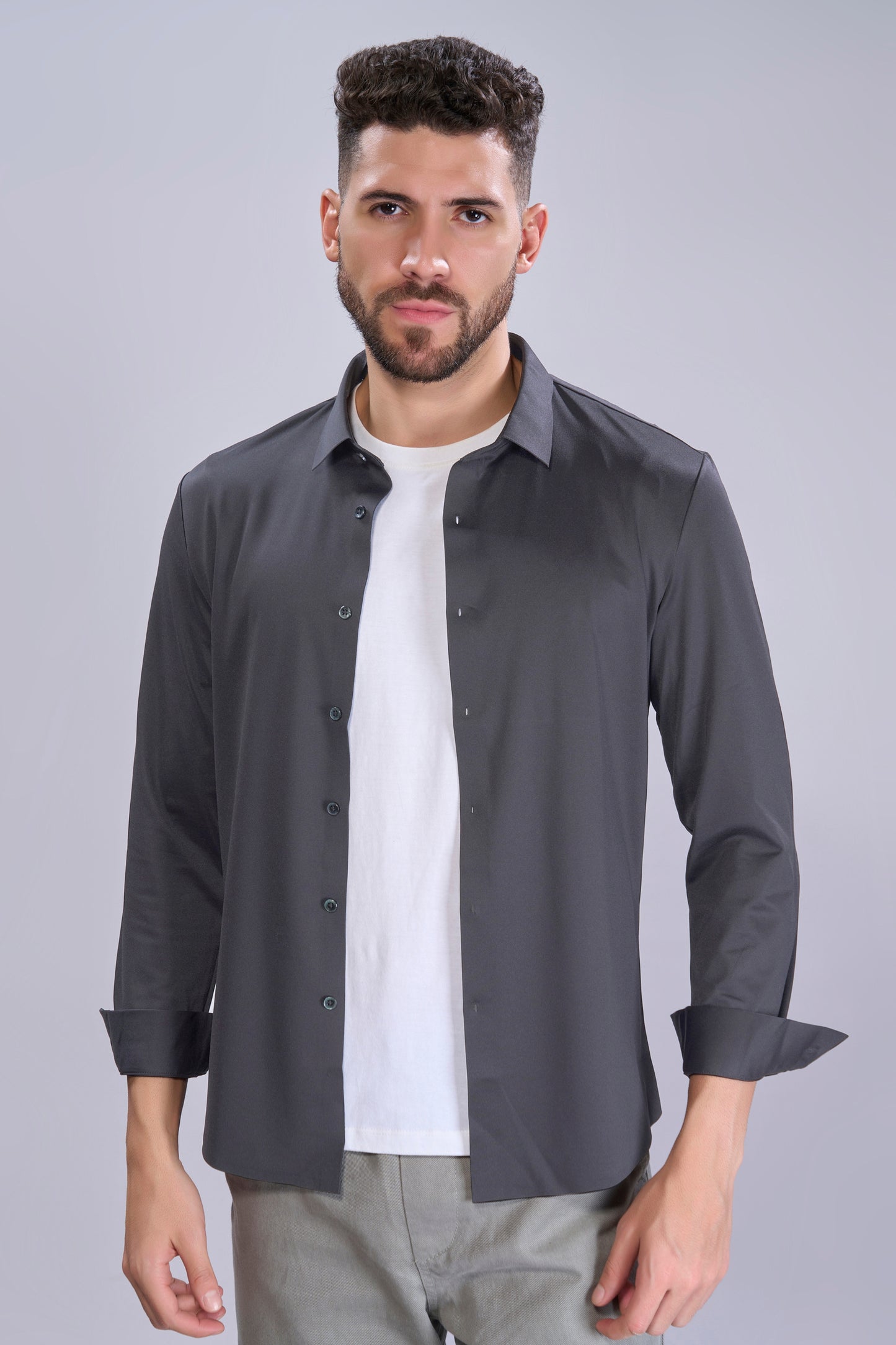 Dark Grey - Stitchless Shirt