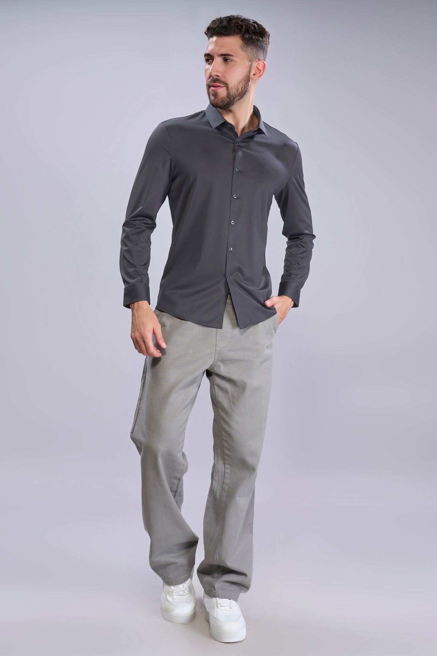 Dark Grey - Stitchless Shirt