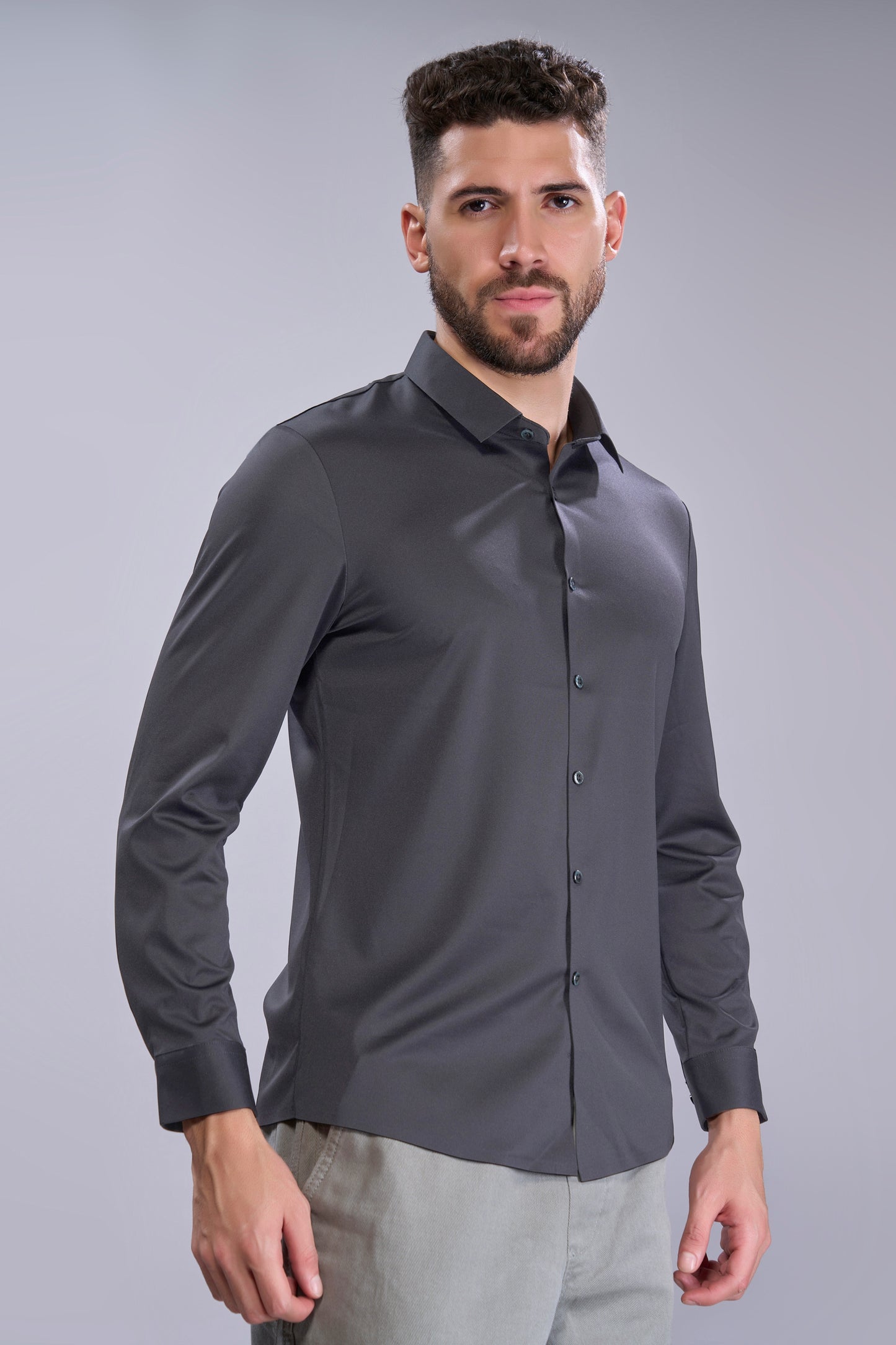 Dark Grey - Stitchless Shirt