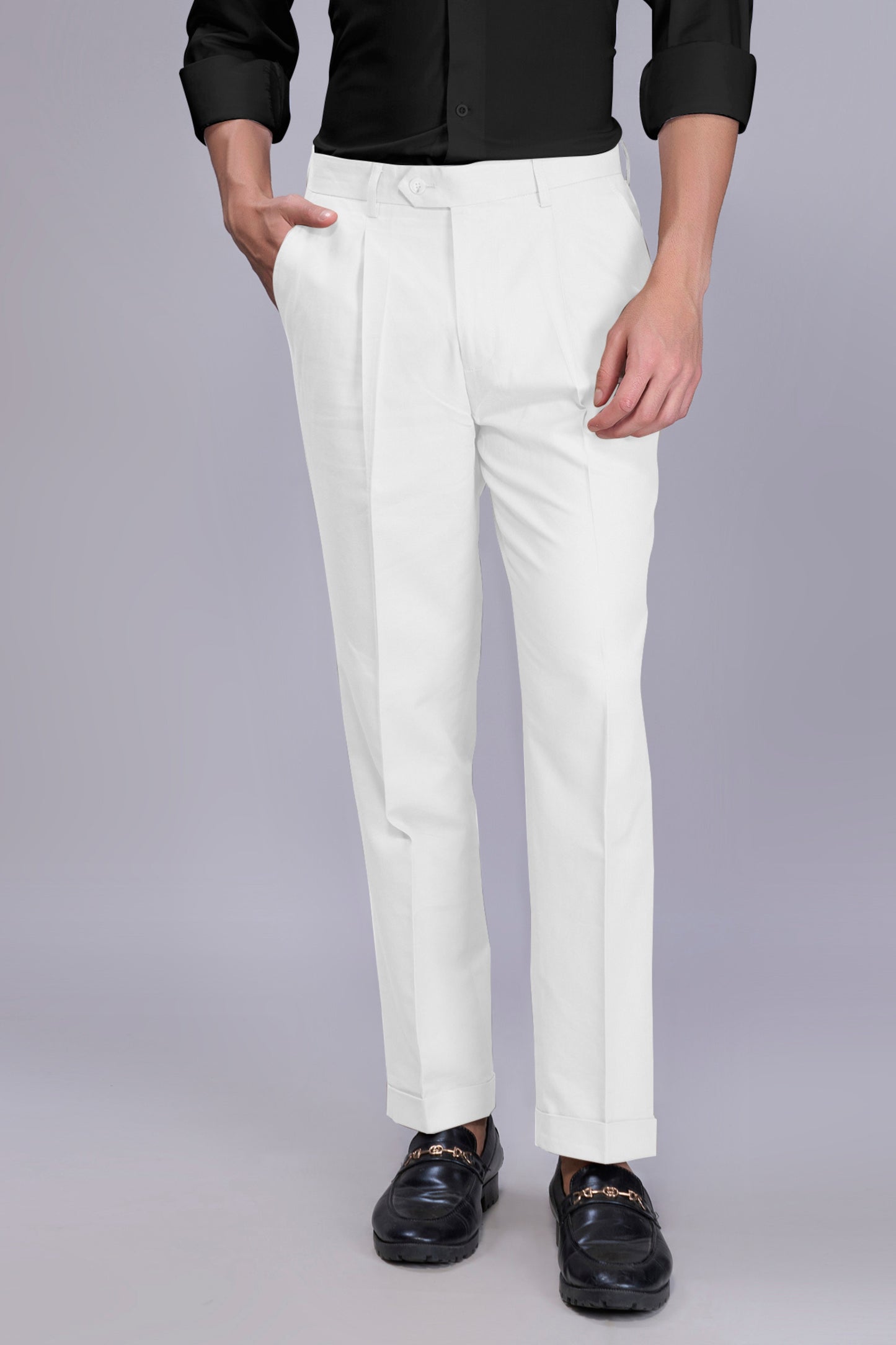 White Old Money Pants