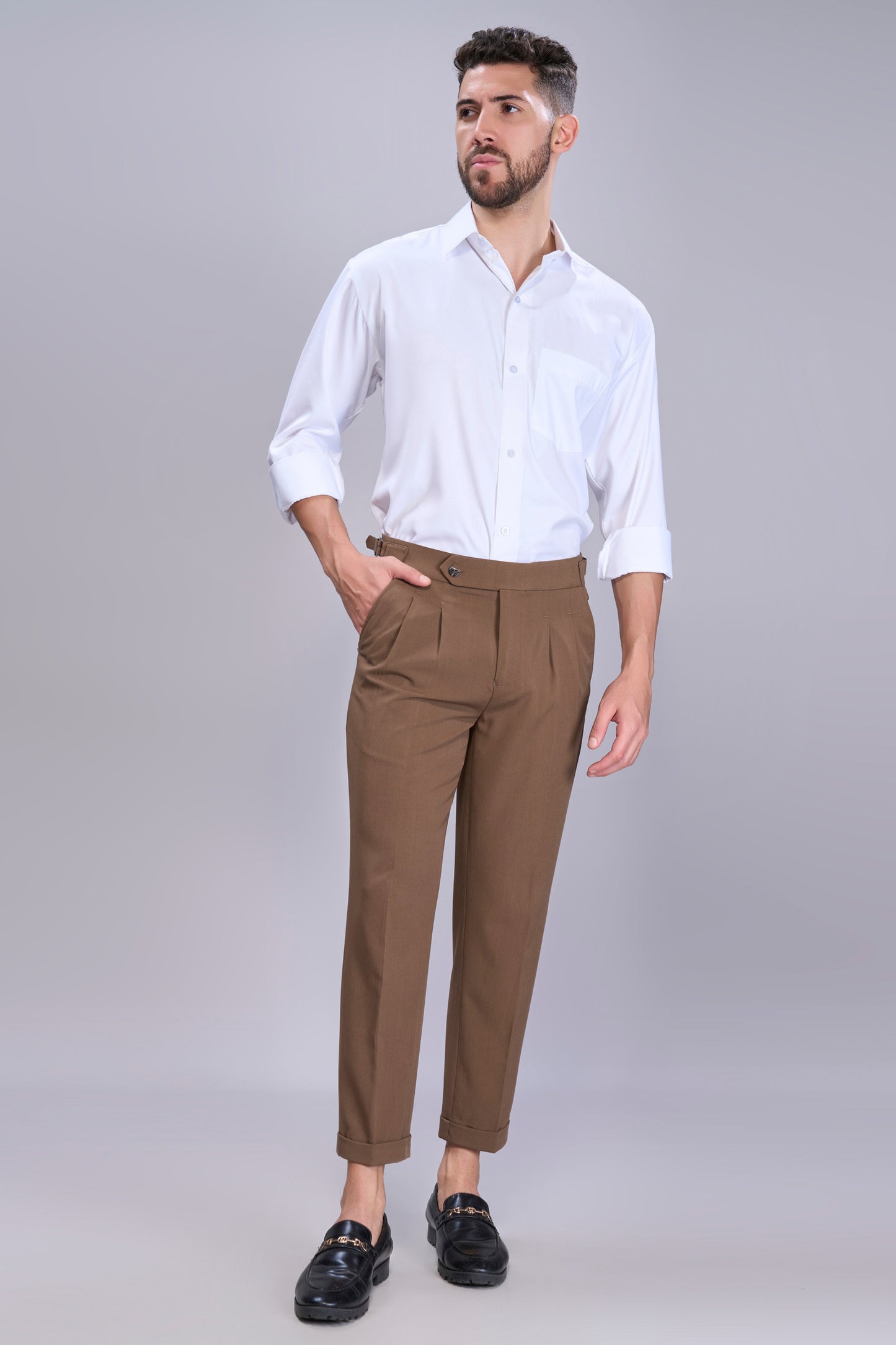Brown Old Money Pants