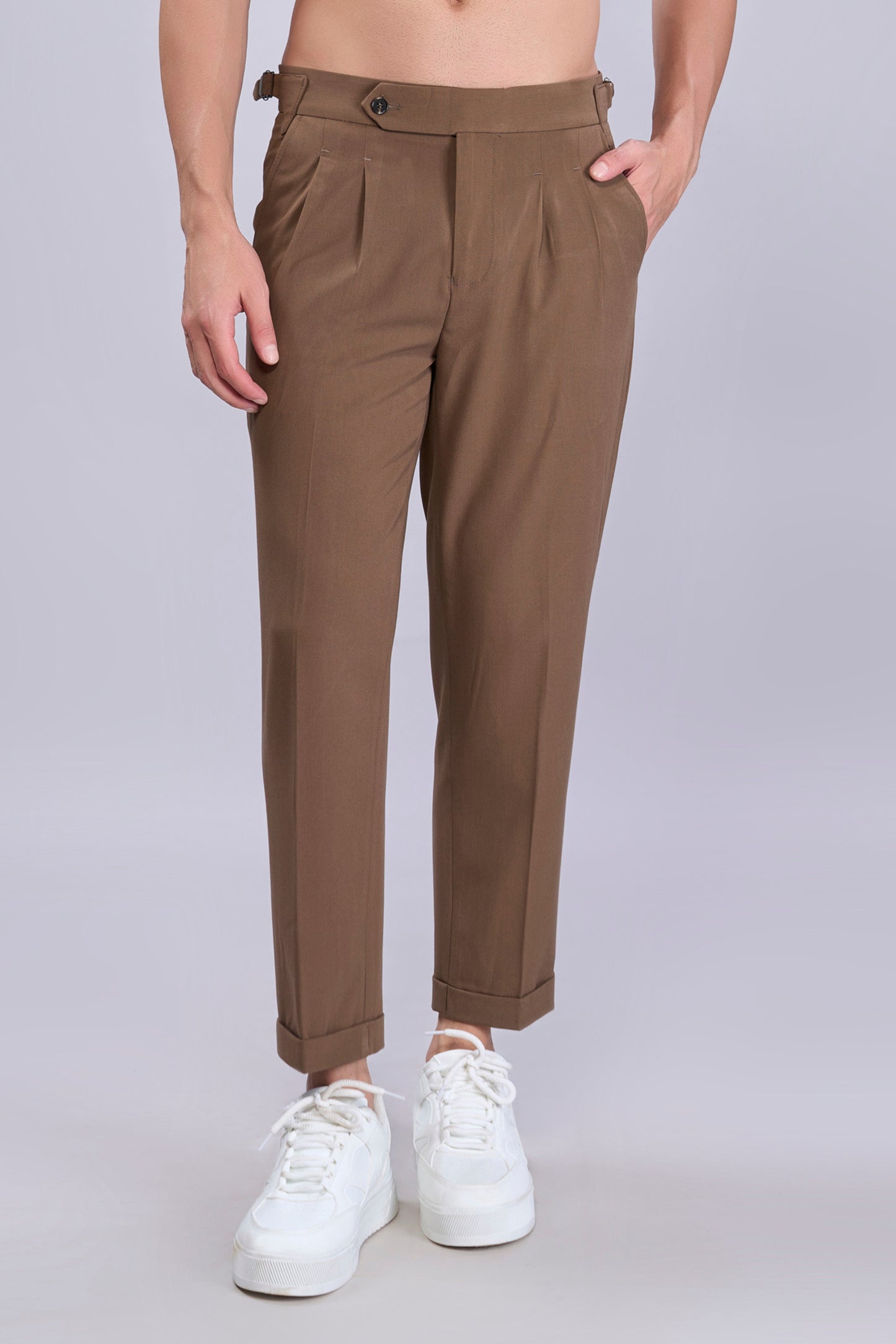 Brown Old Money Pants