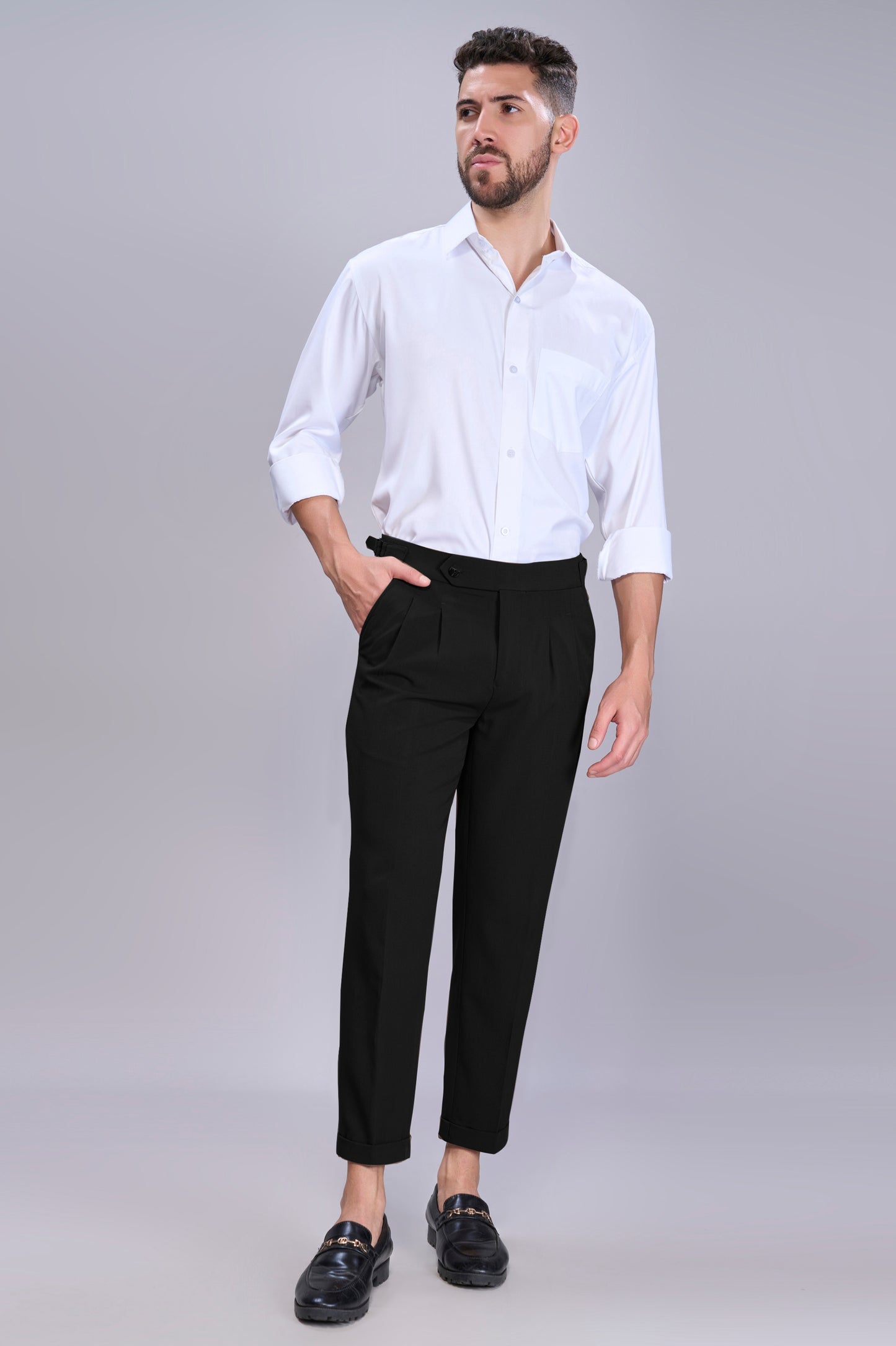 Black Old Money Pants
