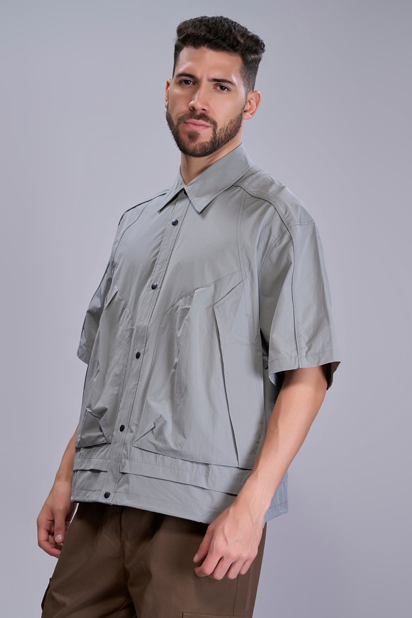 Grey - Korean Shirt
