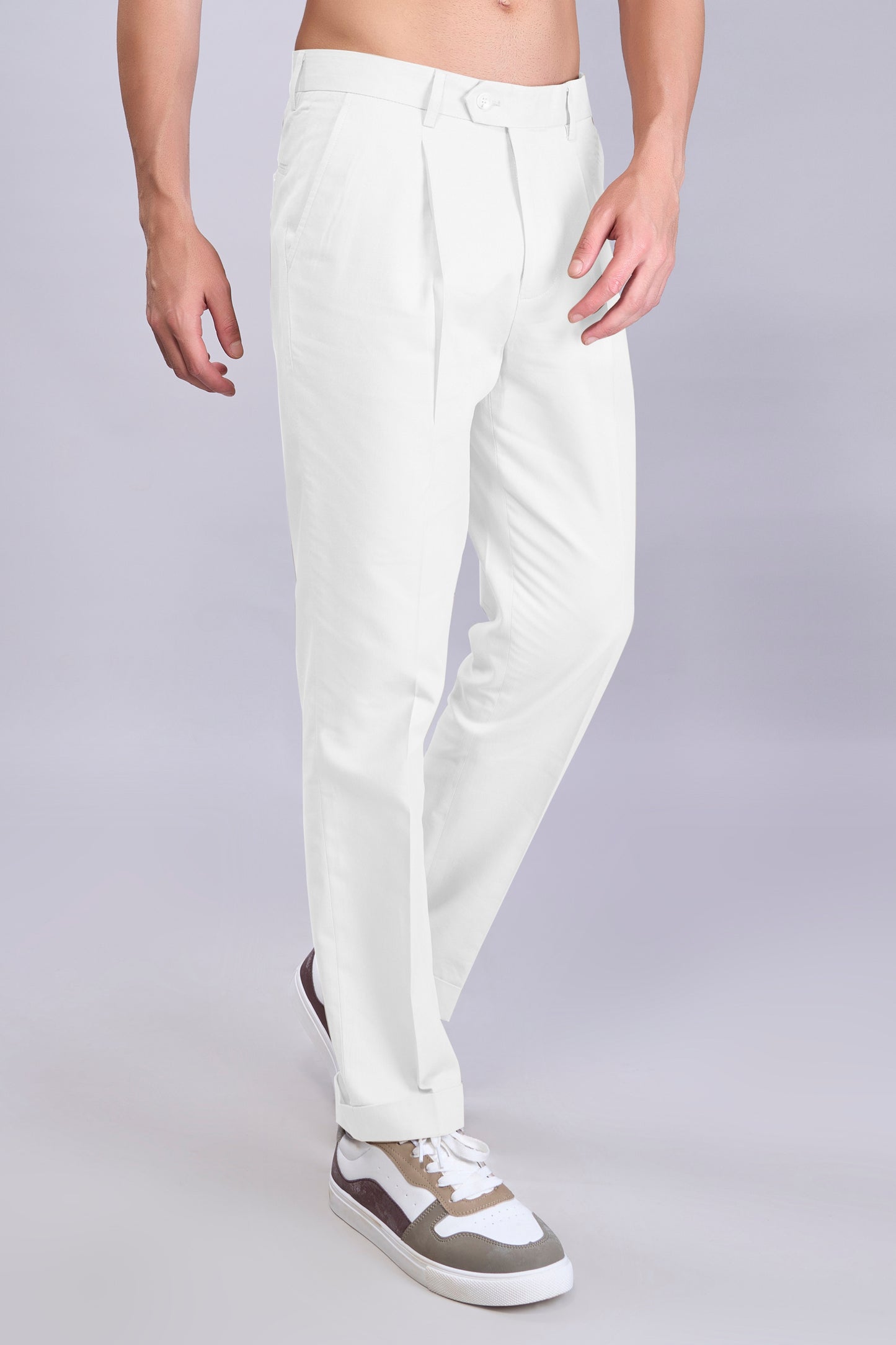 White Old Money Pants