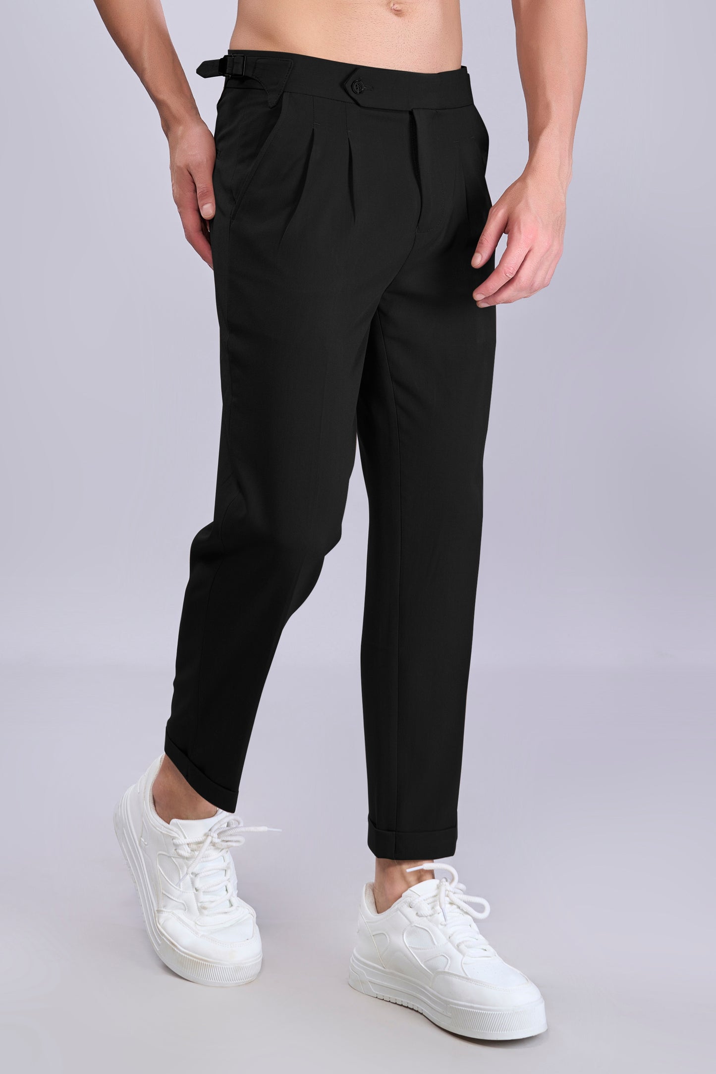 Black Old Money Pants