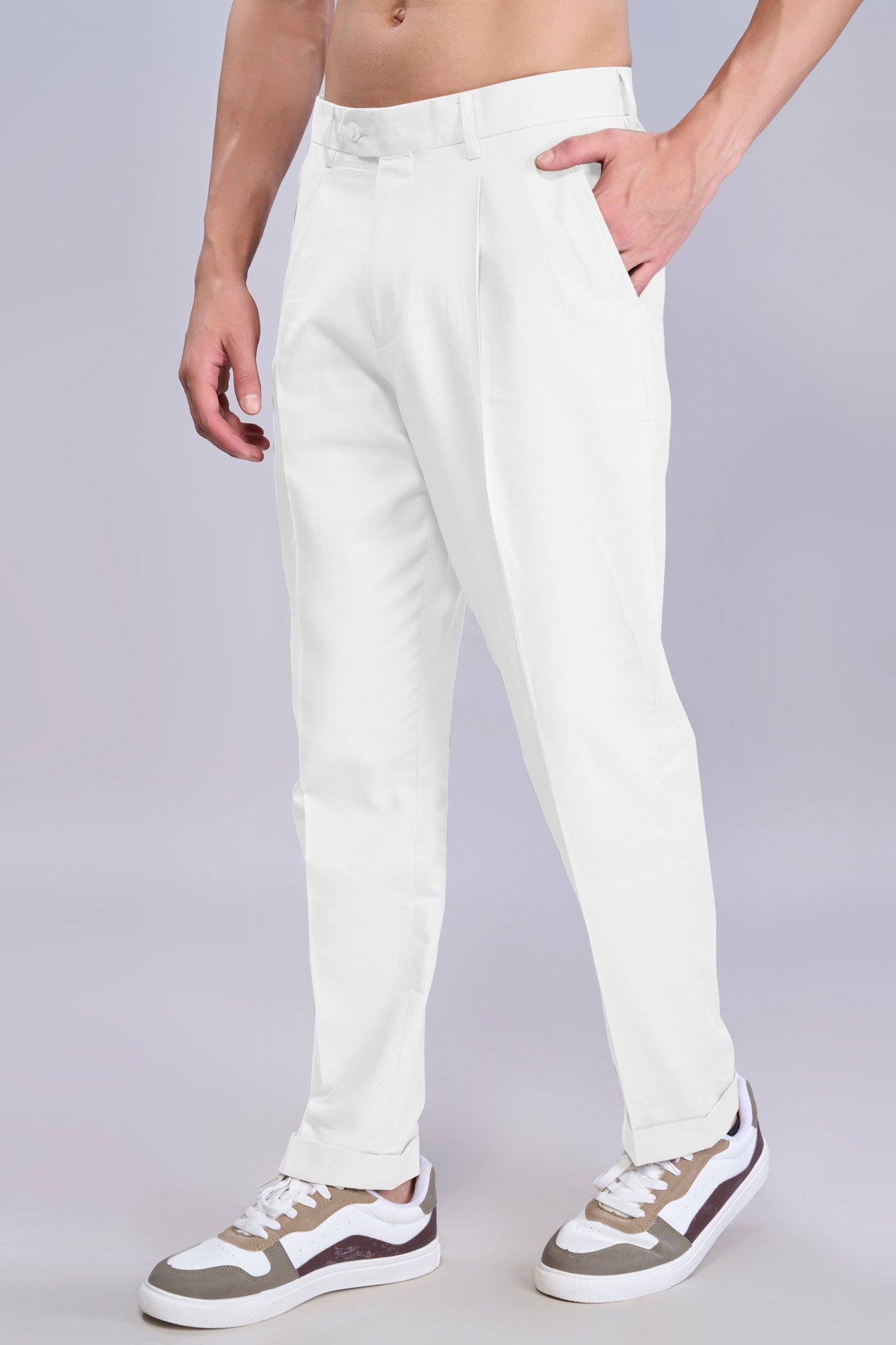 White Old Money Pants