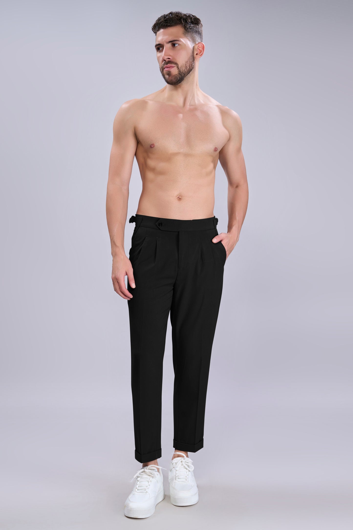 Black Old Money Pants