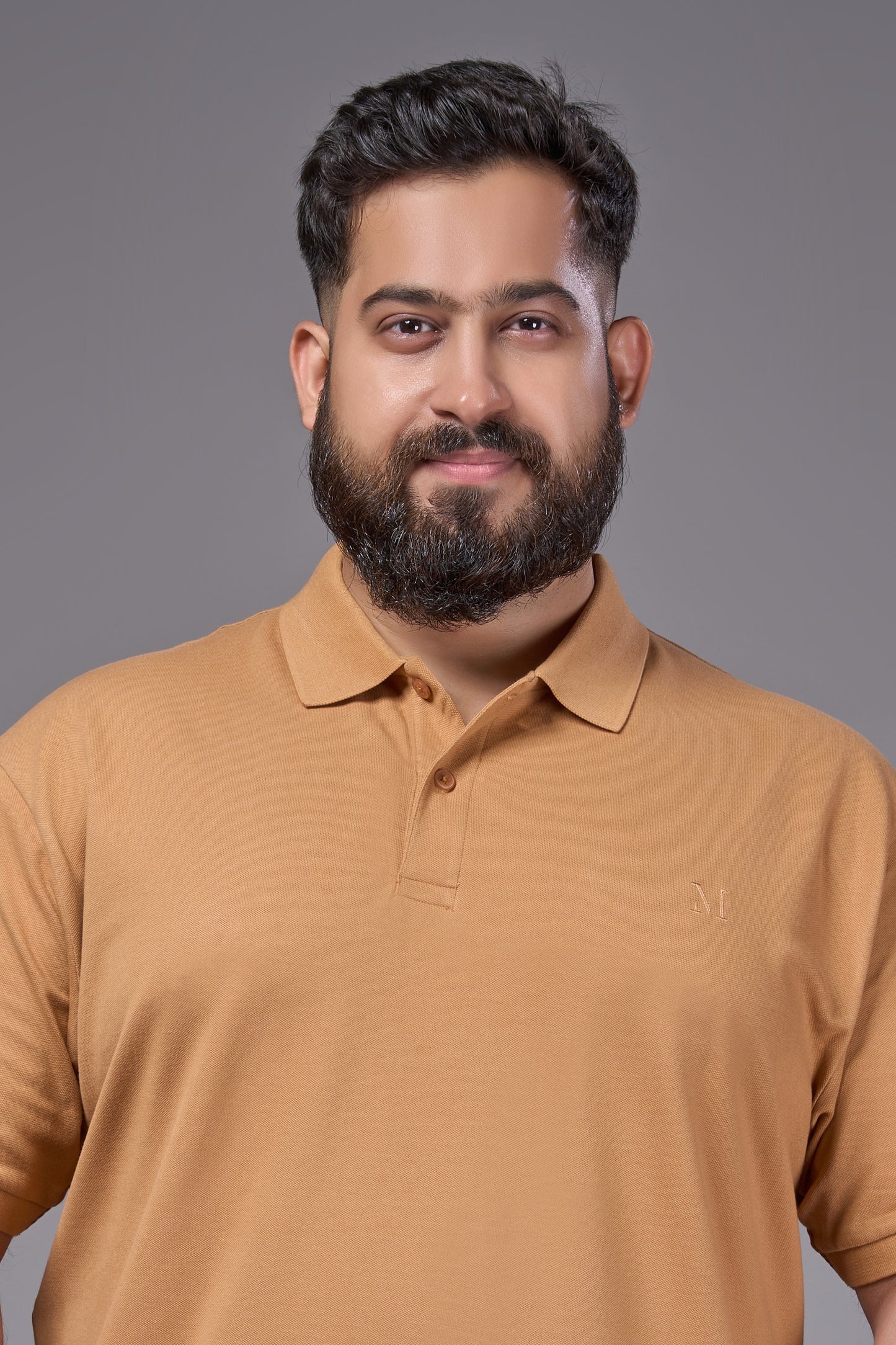Burnt Orange - Cotton Pique Polo Plus Size
