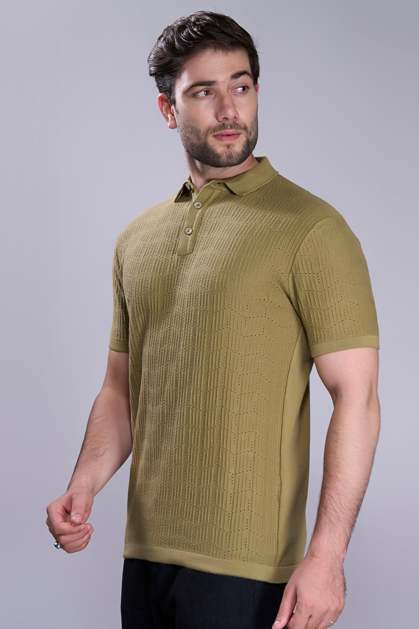 Green - Luxe Knitted Polo