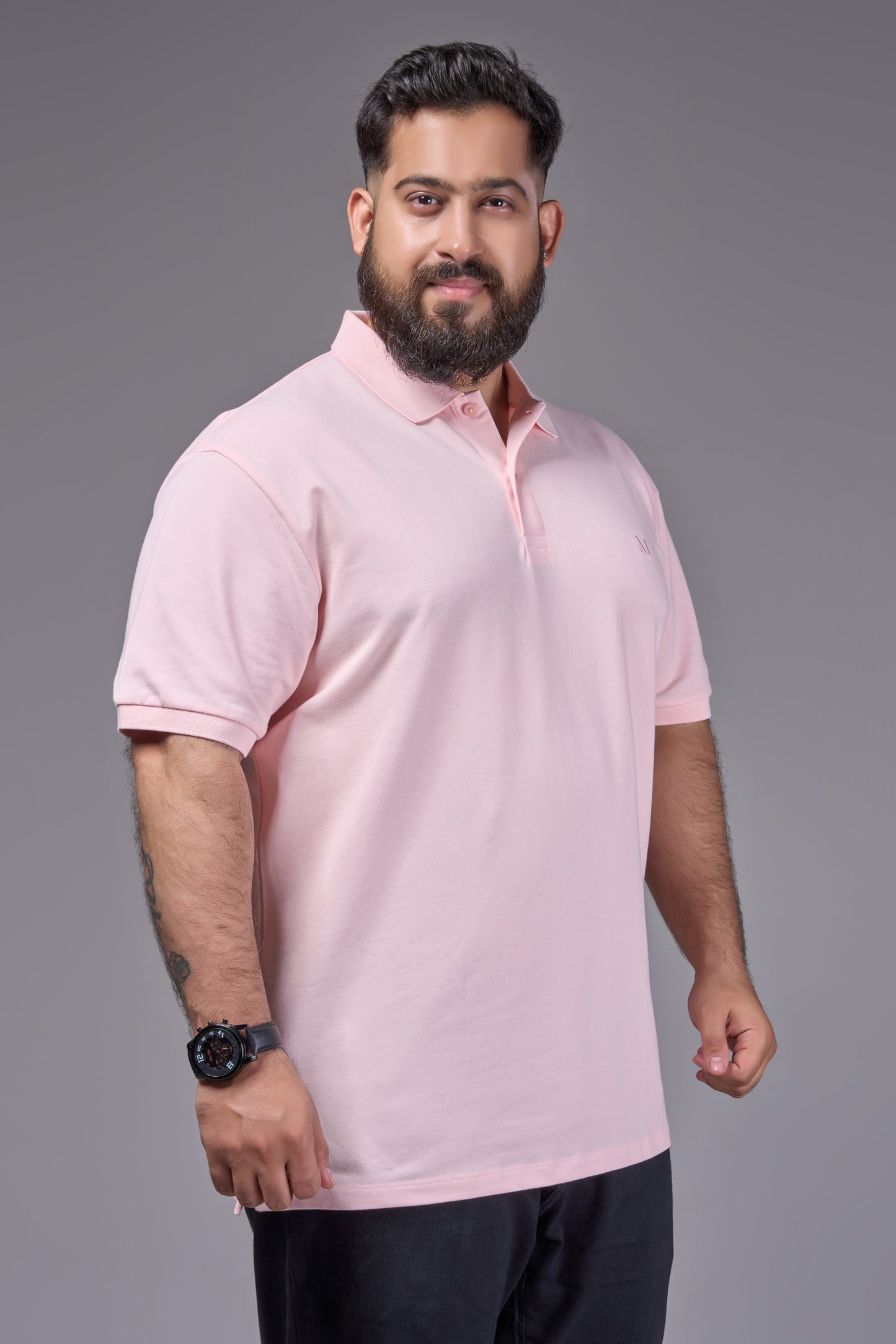 Flamingo - Cotton Pique Polo Plus Size