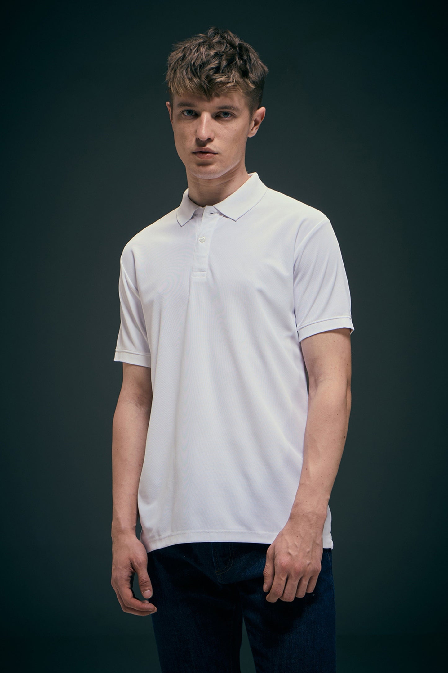 Smart tech polo - White