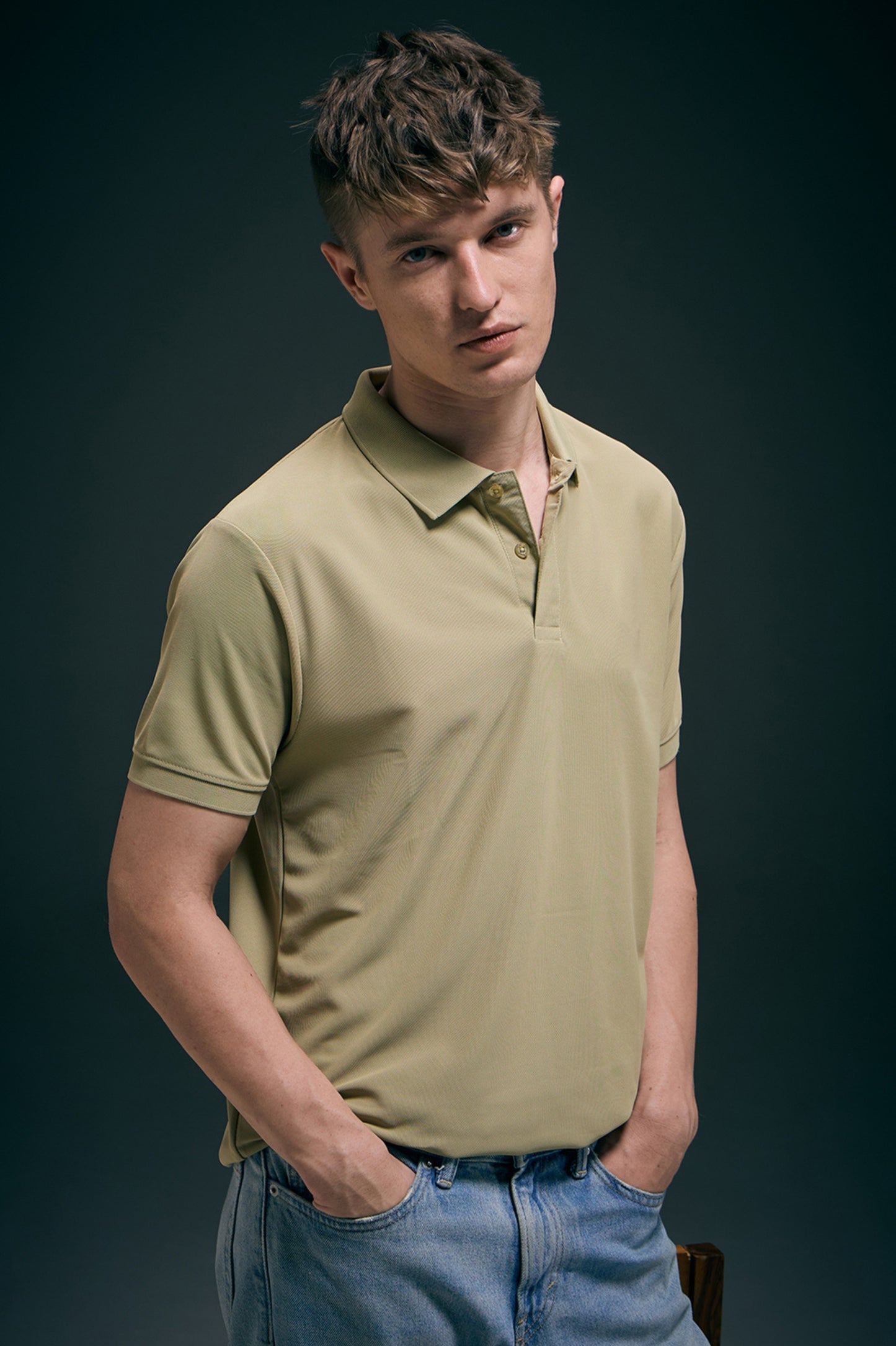 Smart tech polo - Sage Green