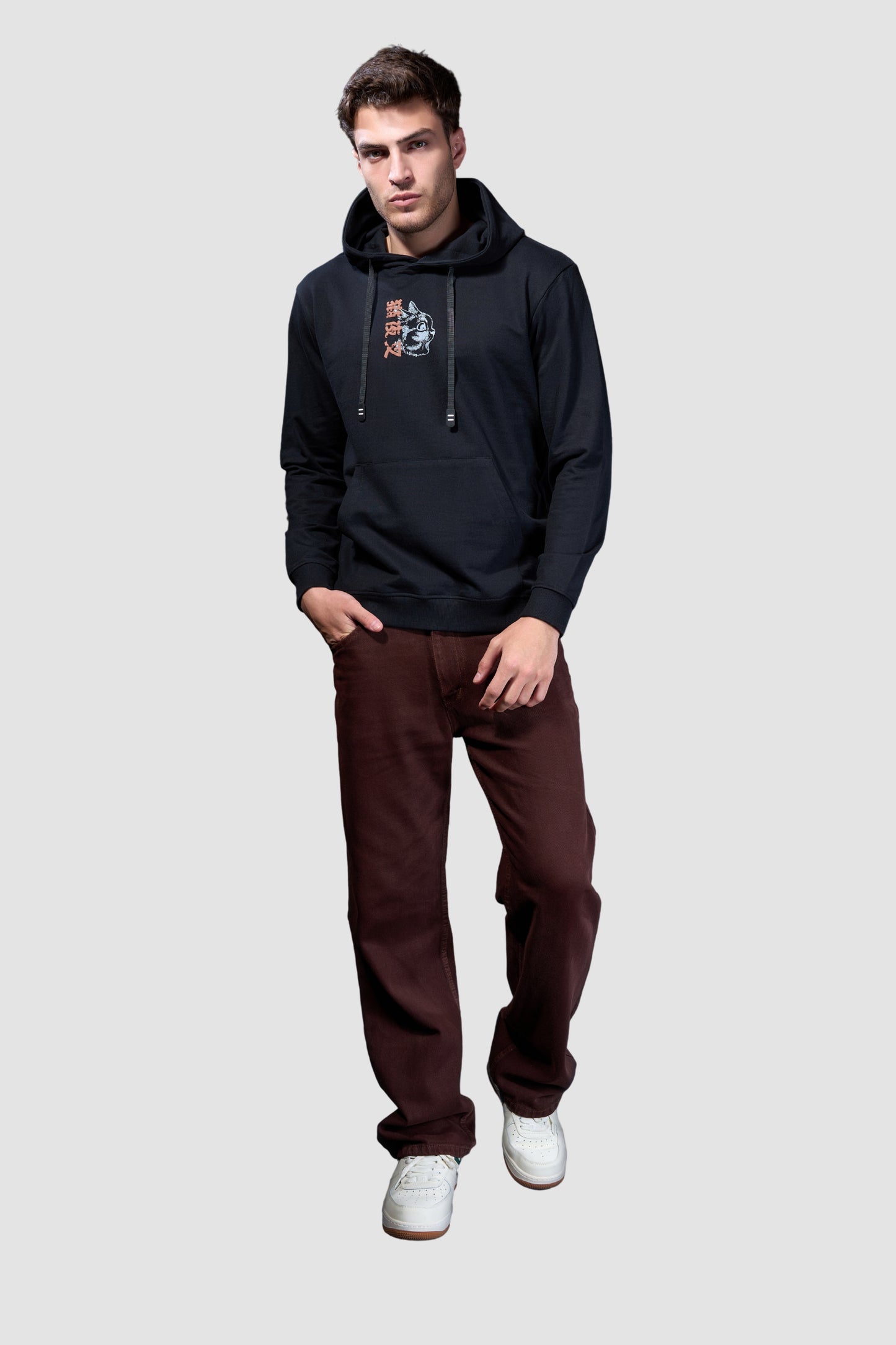 Black Whiskers - Full Sleeve Hoodie