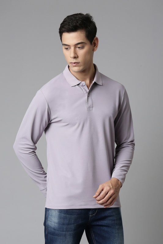 Cosmic Sky Full Sleeve Smart Tech Polo