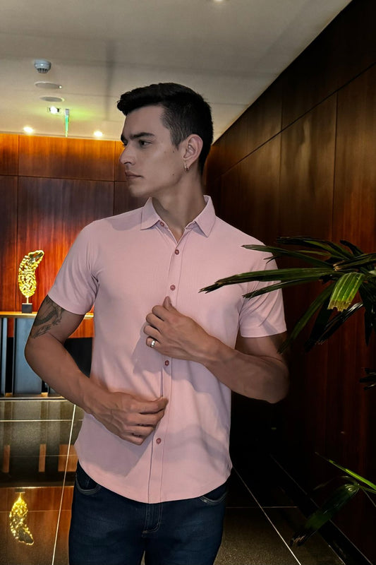 Mauve Smart Tech Shirt Shirts Maxzone Clothing