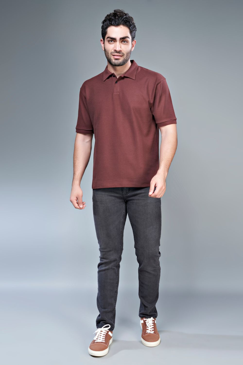 Crafted Polo - Hot Brown Maxzone Clothing