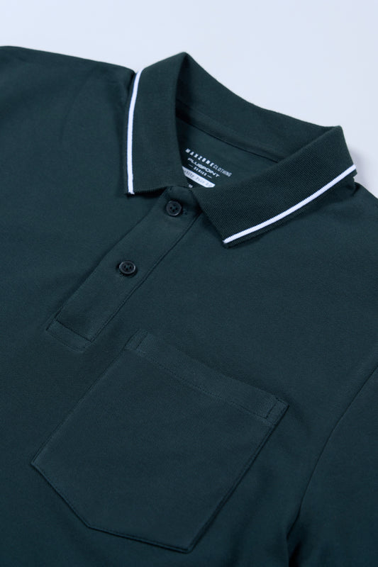 June Green - Identity Pocket Polo