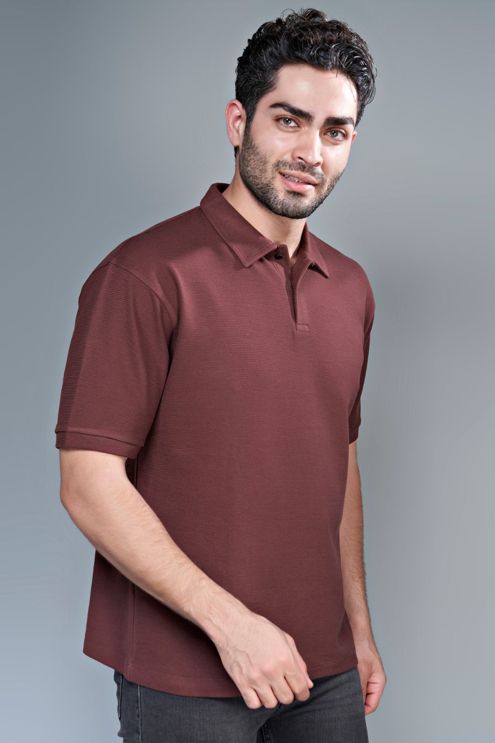 Crafted Polo - Hot Brown Maxzone Clothing