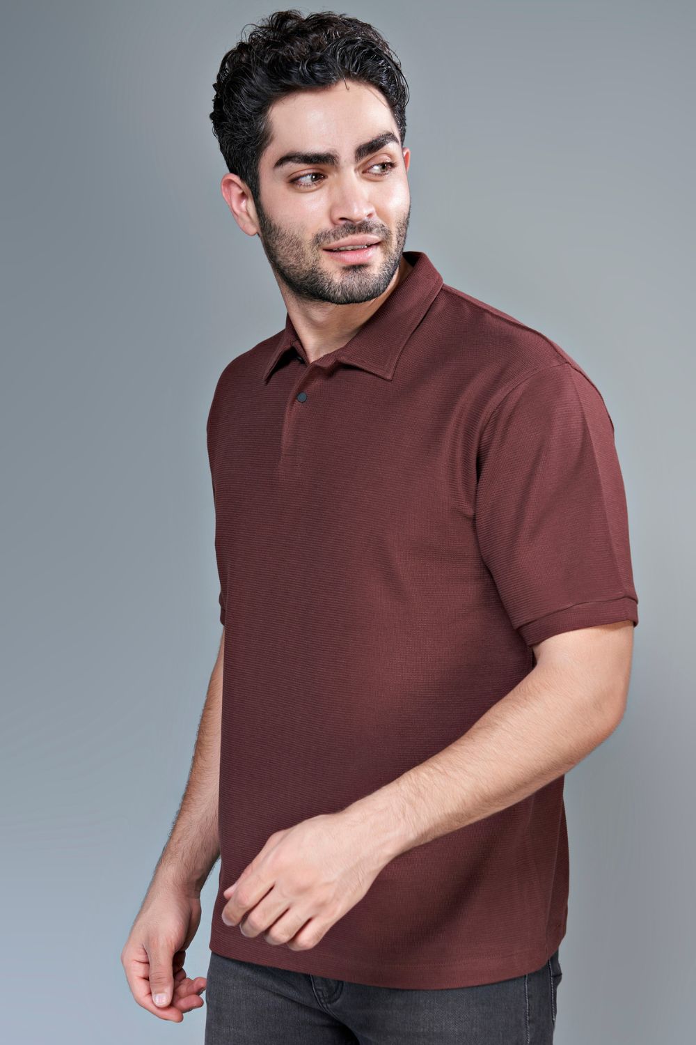 Crafted Polo - Hot Brown Maxzone Clothing