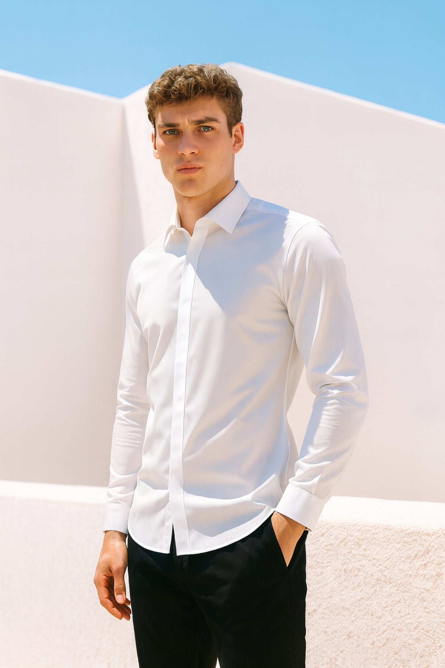Off White - Hidden Placket Stitchless Shirt